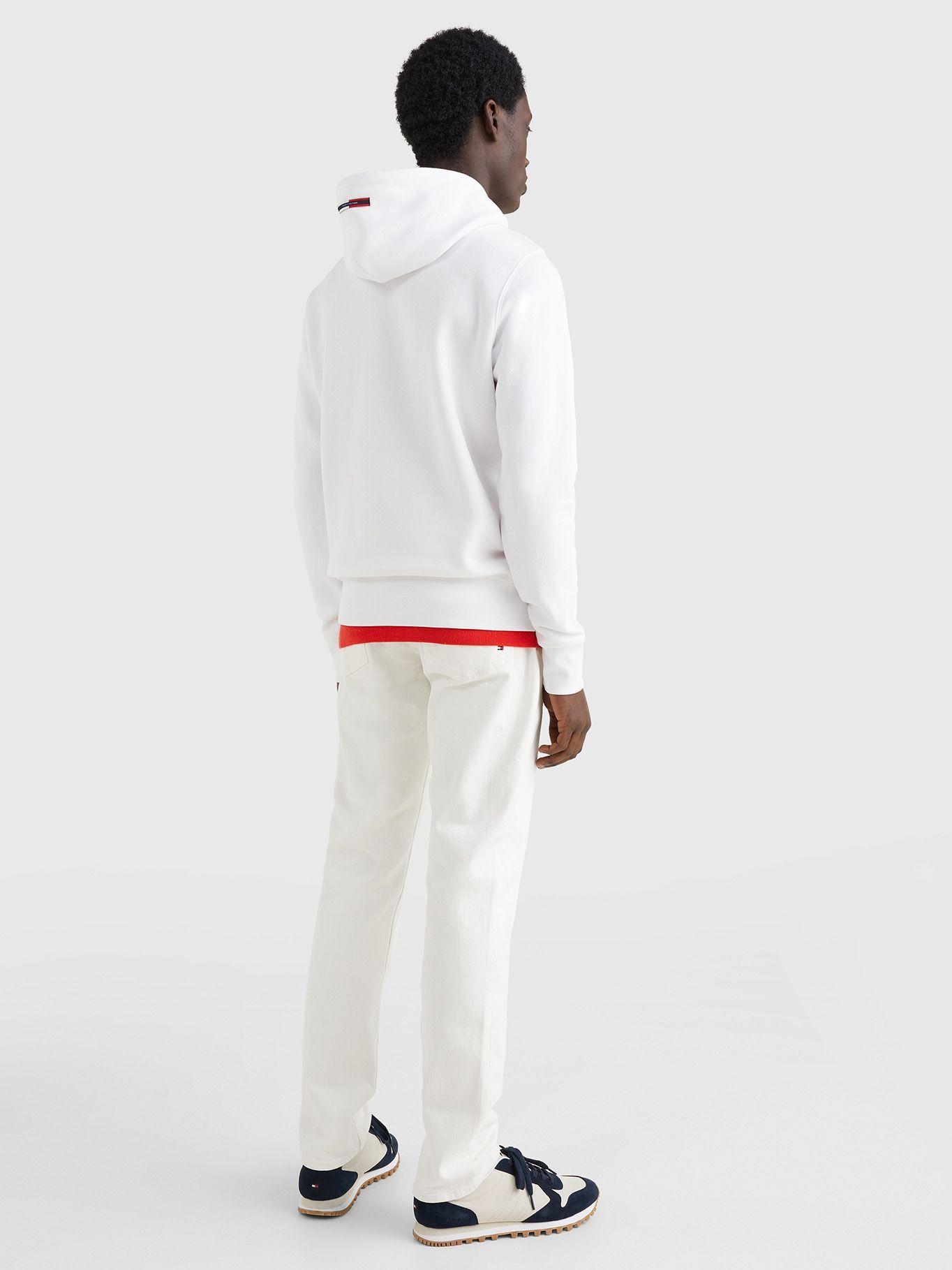 Polerón Hoodie Signature Blanco Tommy Hilfiger JN2-1