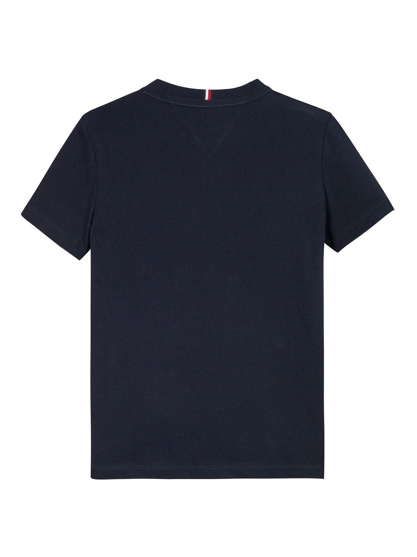 Polera De Niño Con Logo Monotipo Azul Tommy Hilfiger-1