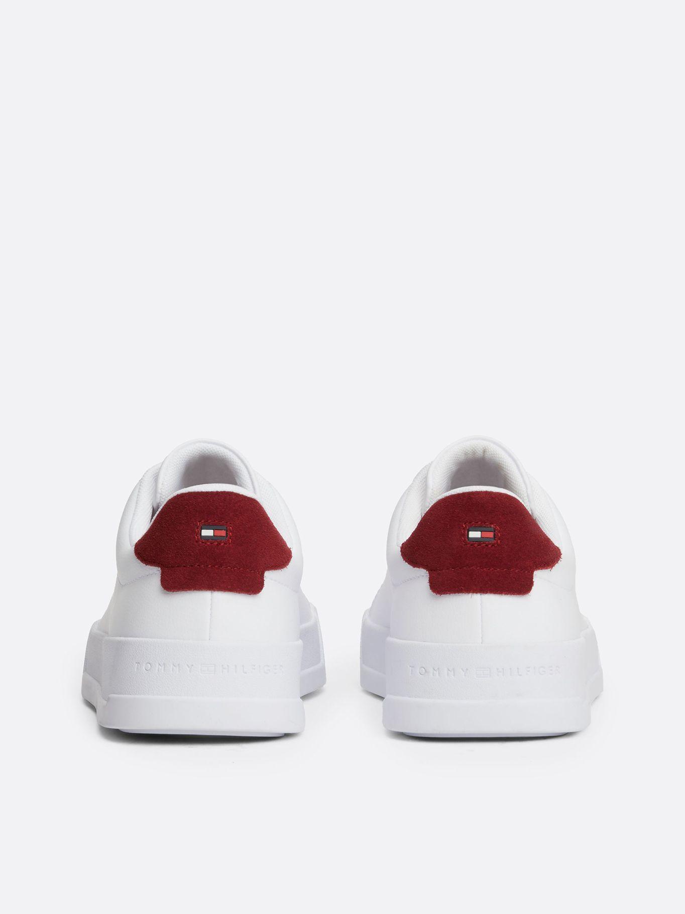 Zapatillas Court Cuero Con Logo Blanco Tommy Hilfiger-1