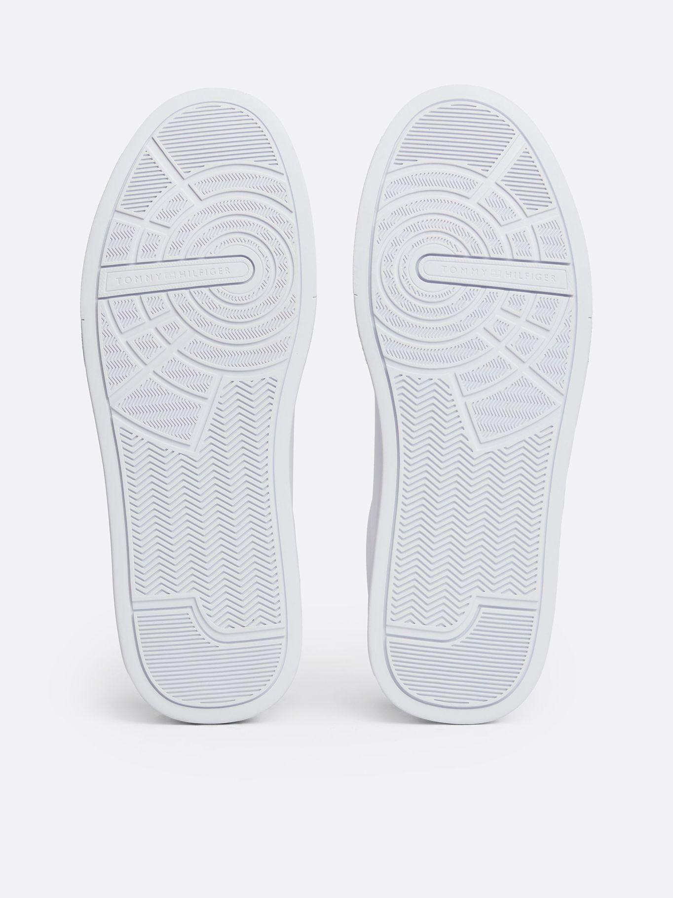 Zapatillas Court Cuero Con Logo Blanco Tommy Hilfiger-3