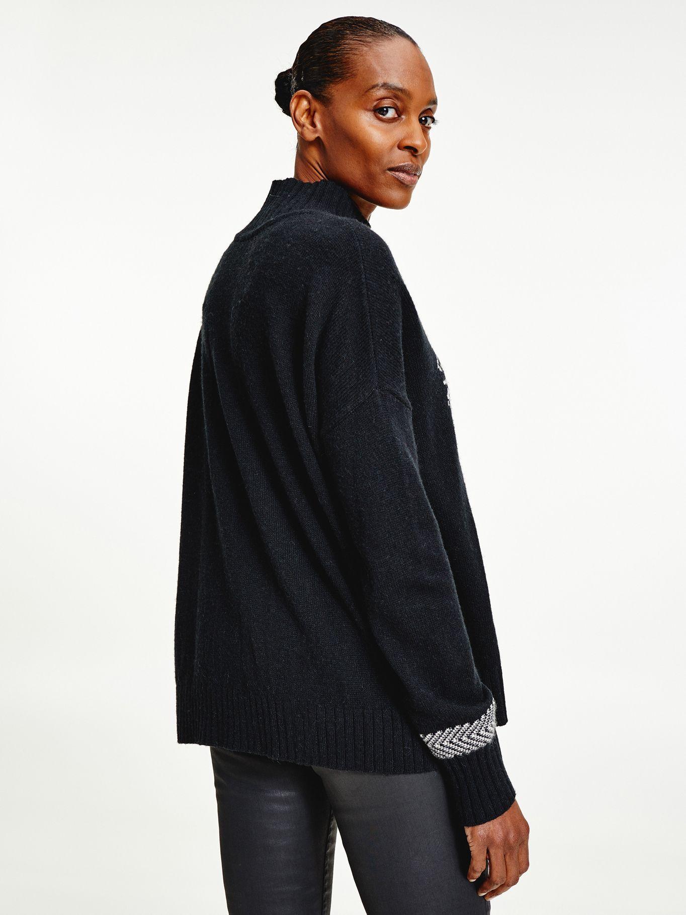 Sweater Relaxed Negro Tommy Hilfiger F2-1