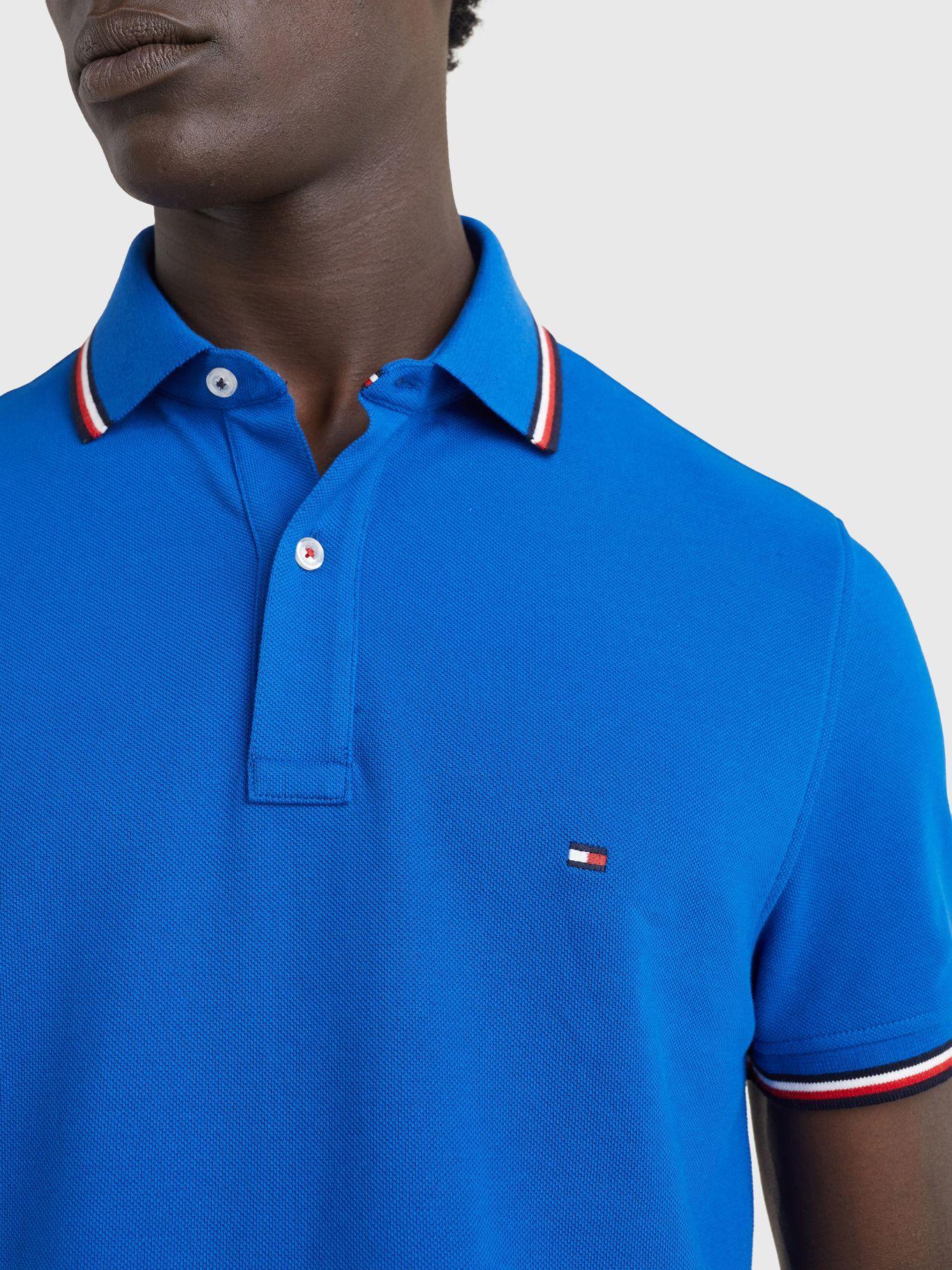 Polo Tommy Tipped Slim Azul Tommy Hilfiger-2