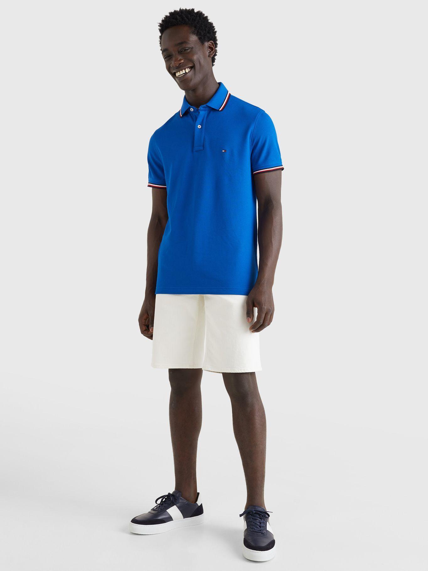 Polo Tommy Tipped Slim Azul Tommy Hilfiger-4