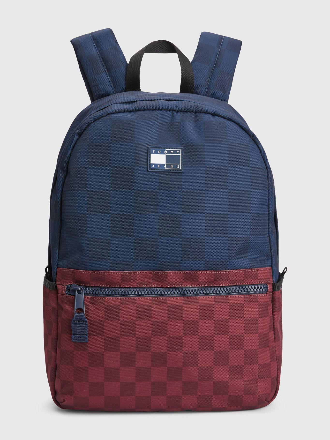 Mochila College Checkerboard Azul Tommy Hilfiger-0