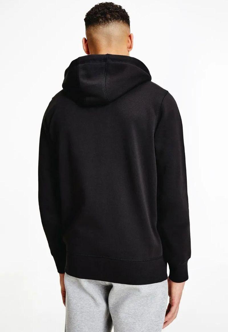 Polerón Hoodie Logo Y Cierre Negro Tommy Hilfiger-1