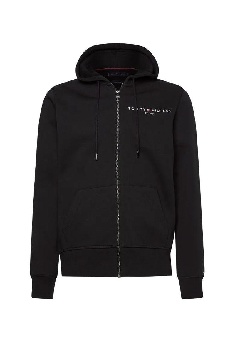 Polerón Hoodie Logo Y Cierre Negro Tommy Hilfiger-5
