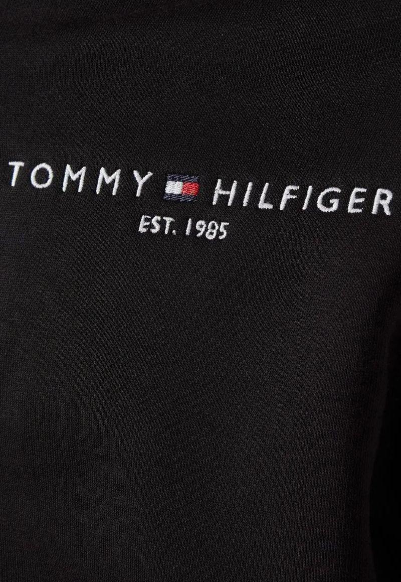 Polerón Hoodie Logo Y Cierre Negro Tommy Hilfiger-3