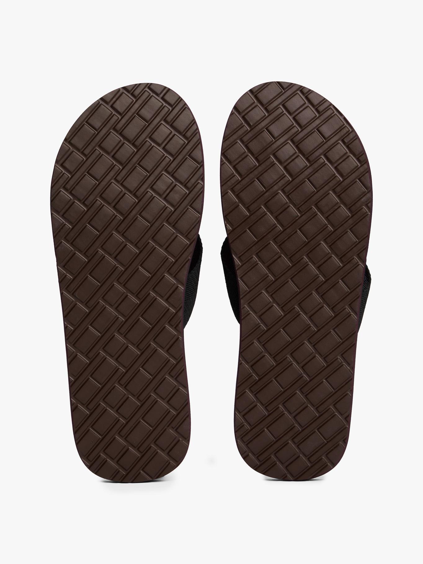 Sandalias Con Tiras De Tejido Negro Tommy Hilfiger-4