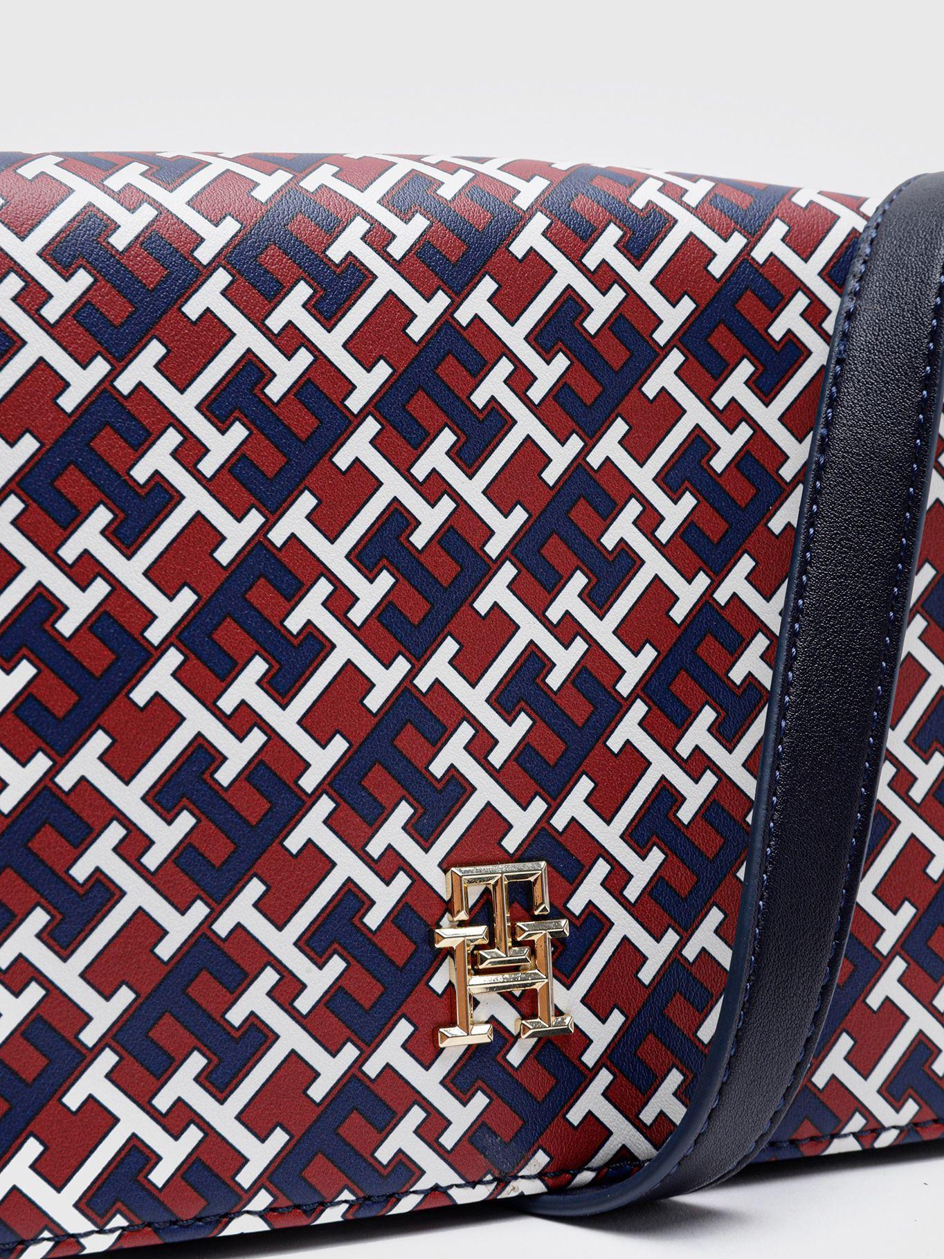 Bandolera Small Monogram Burdeo Tommy Hilfiger-2