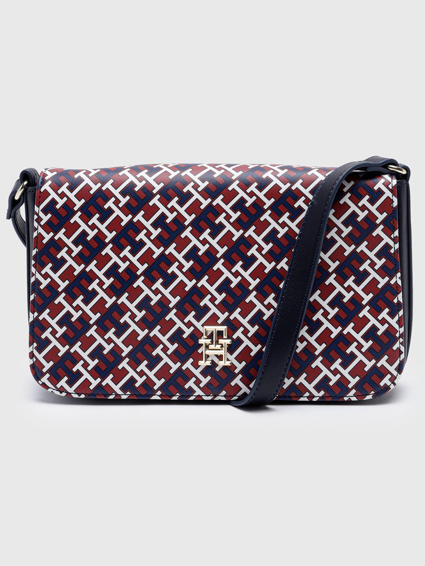 Bandolera Small Monogram Burdeo Tommy Hilfiger-0
