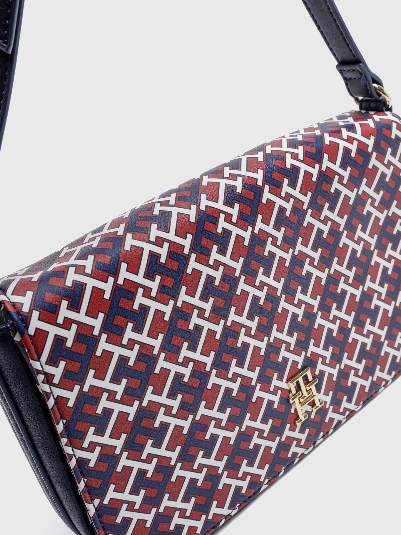 Bandolera Small Monogram Burdeo Tommy Hilfiger-3