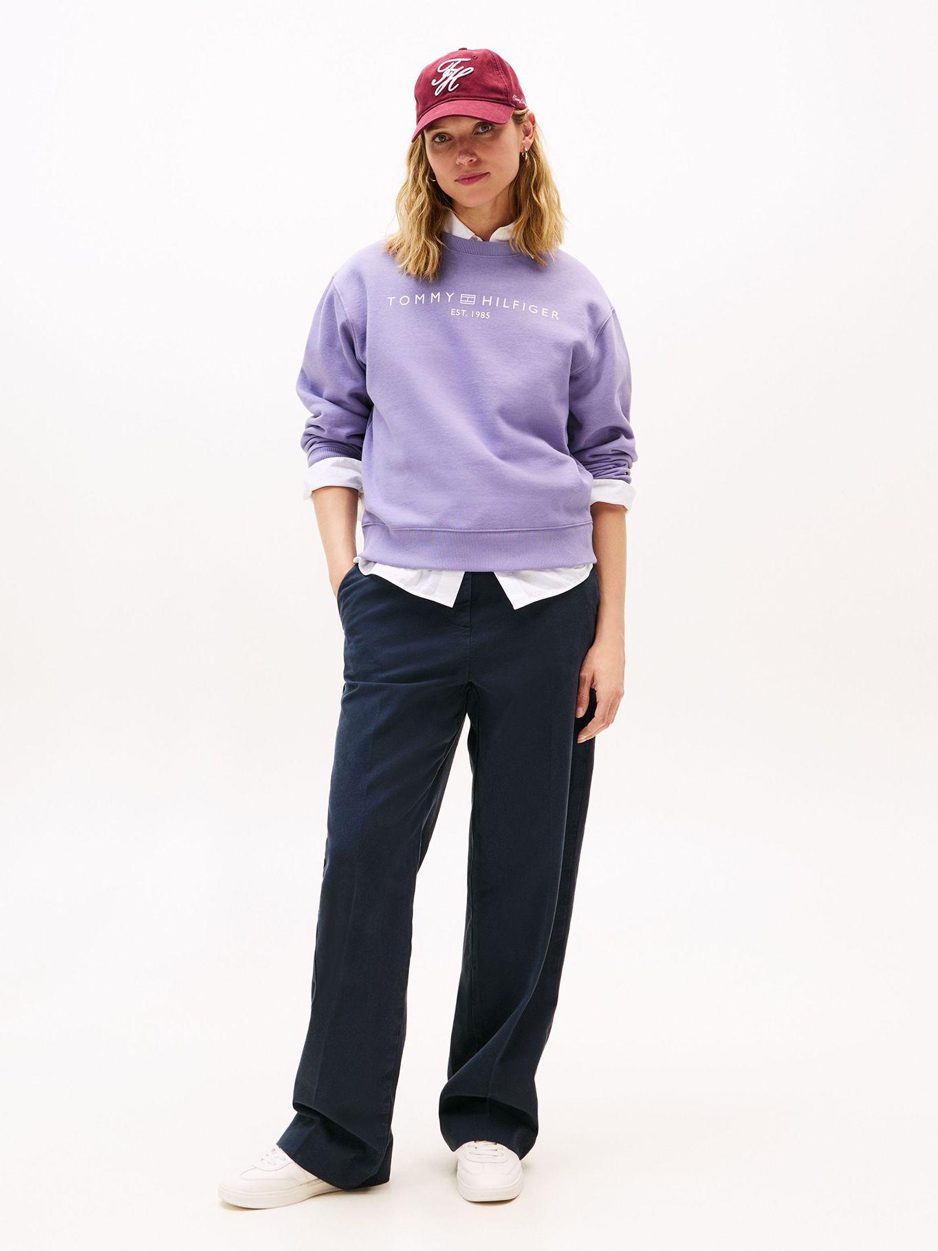 Polerón Modern Con Logo Lila Tommy Hilfiger-1