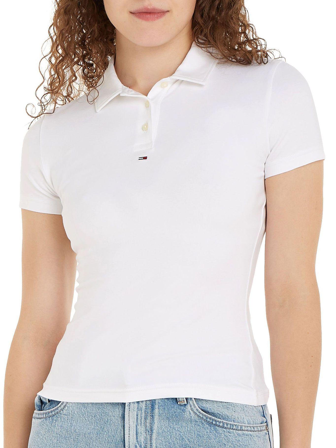 Polo Baby Essential Con Logo Blanco Tommy Jeans-0