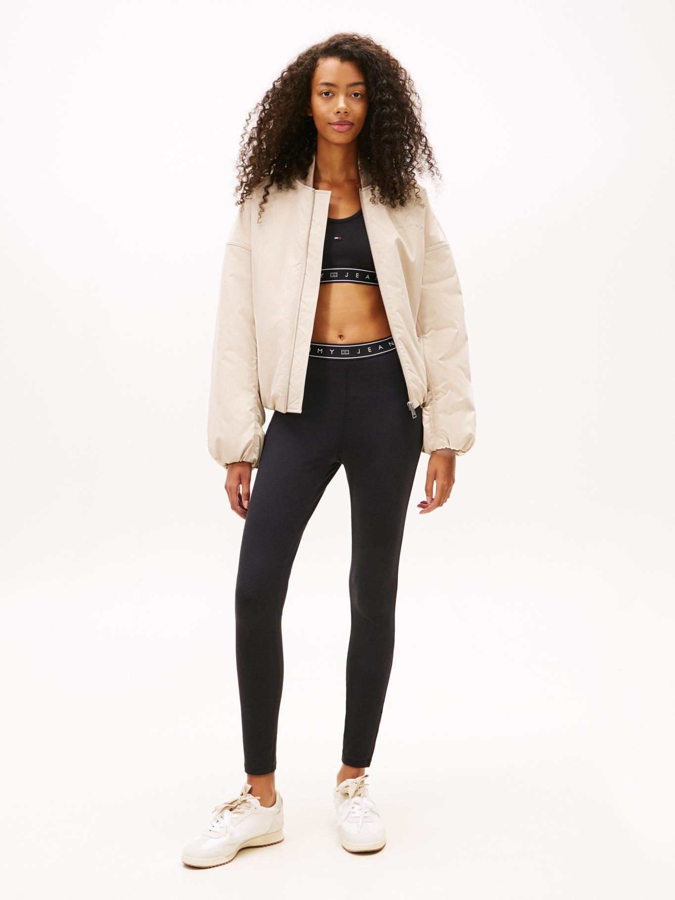 Leggings Con Logo Slim Fit Tommy Jeans Negro-0