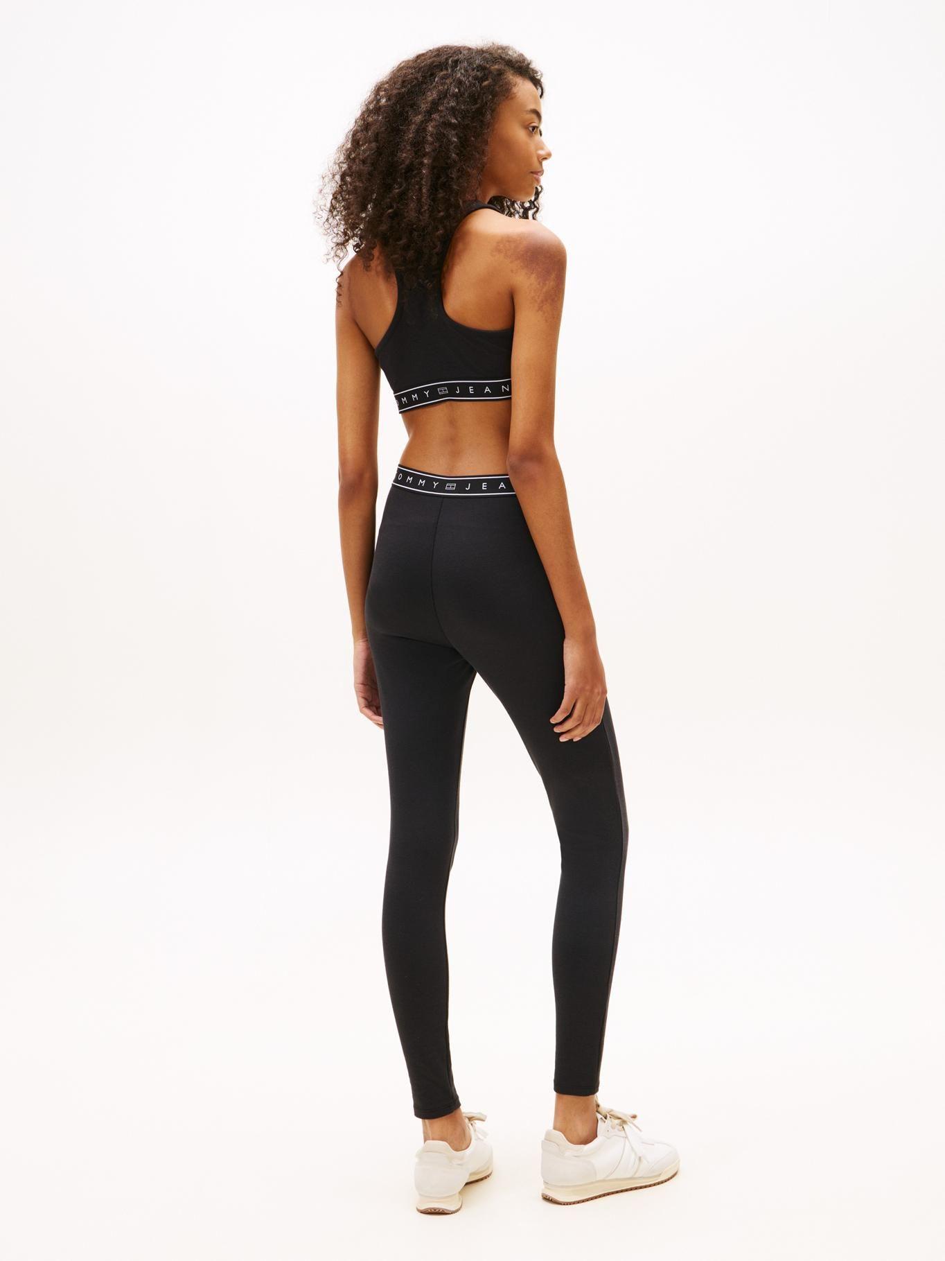 Leggings Con Logo Slim Fit Tommy Jeans Negro-3