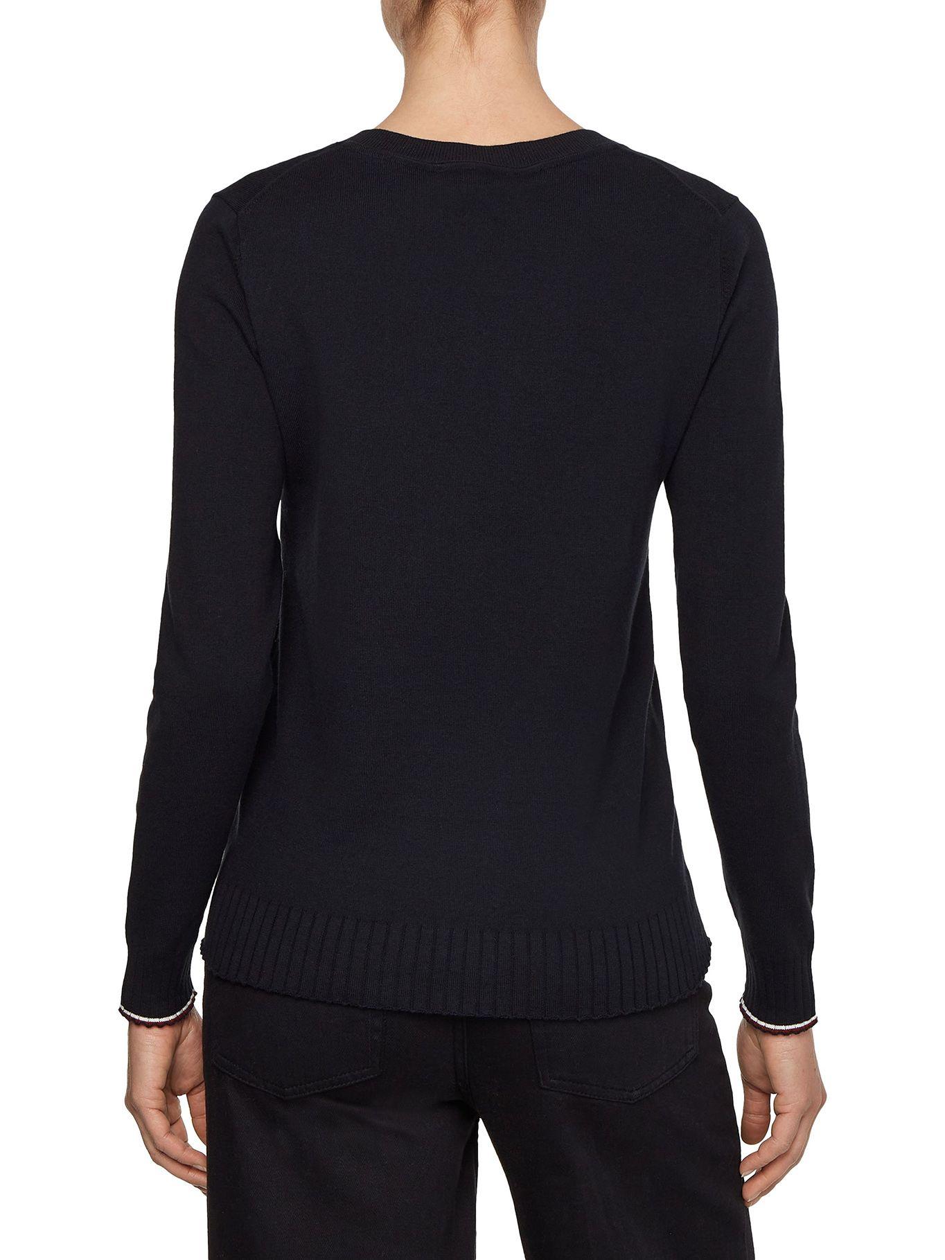 Sweater Essential Con Logo V-Neck Azul Tommy Hilfiger-1