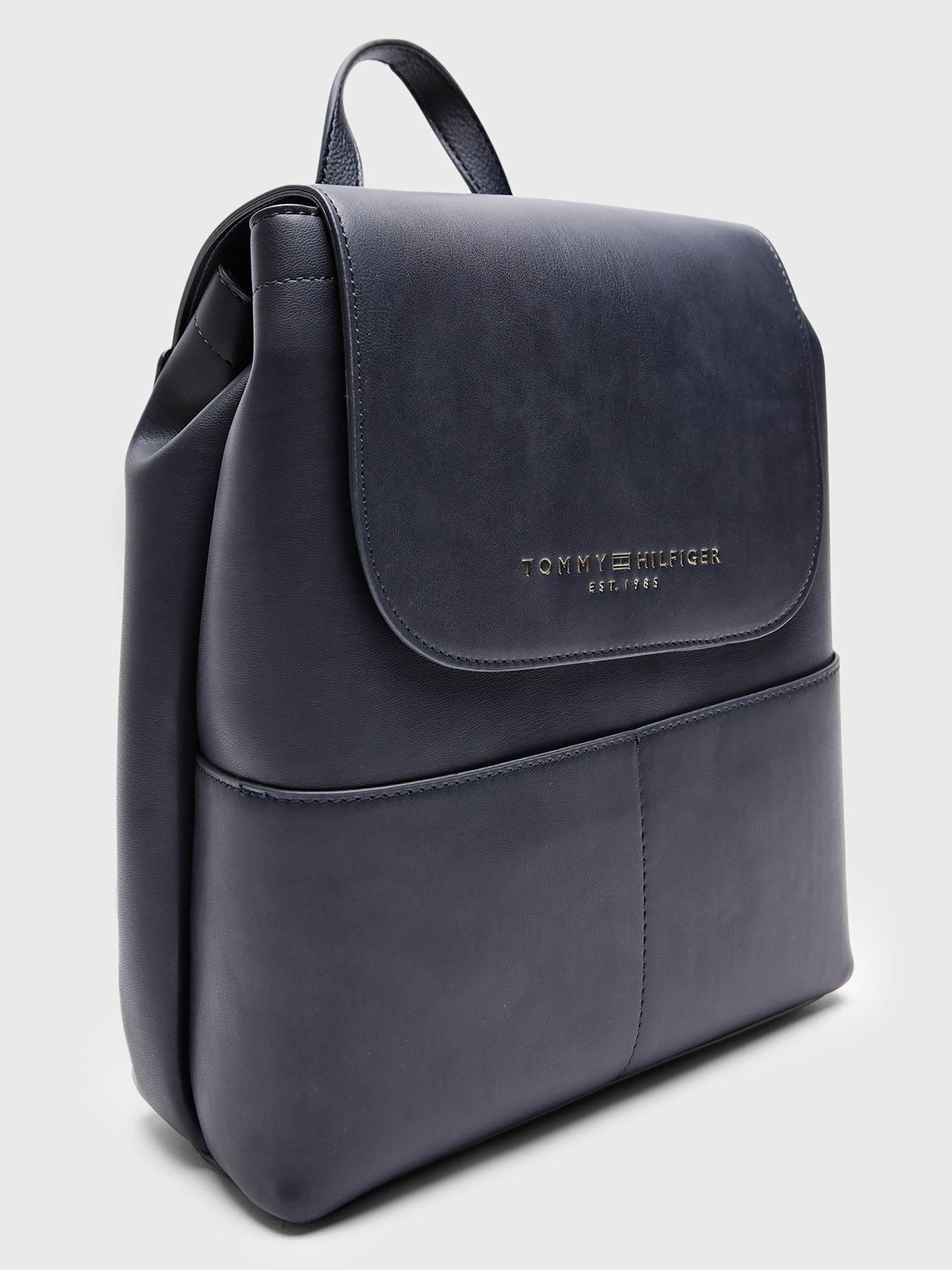 Mochila Fawn Con Solapa Azul Tommy Hilfiger-1