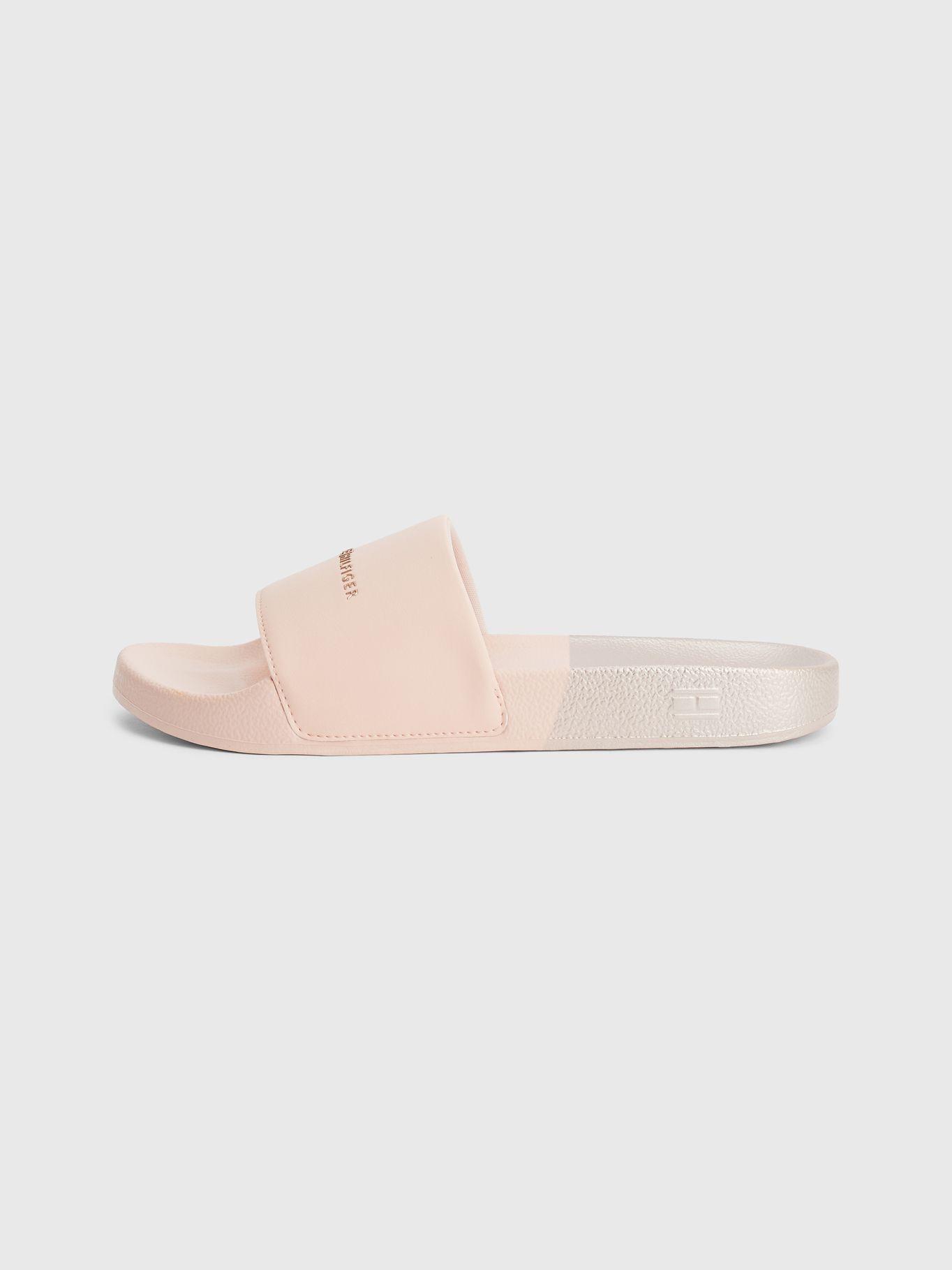 Sandalias Metalic Logo Rosado Tommy Hilfiger-4