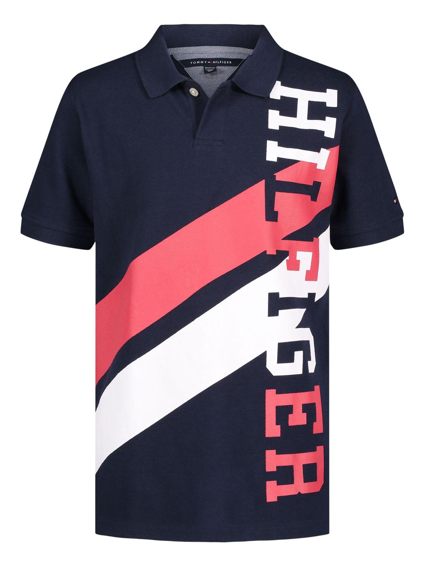 Polo Monogram Stripe Azul Tommy Hilfiger-0