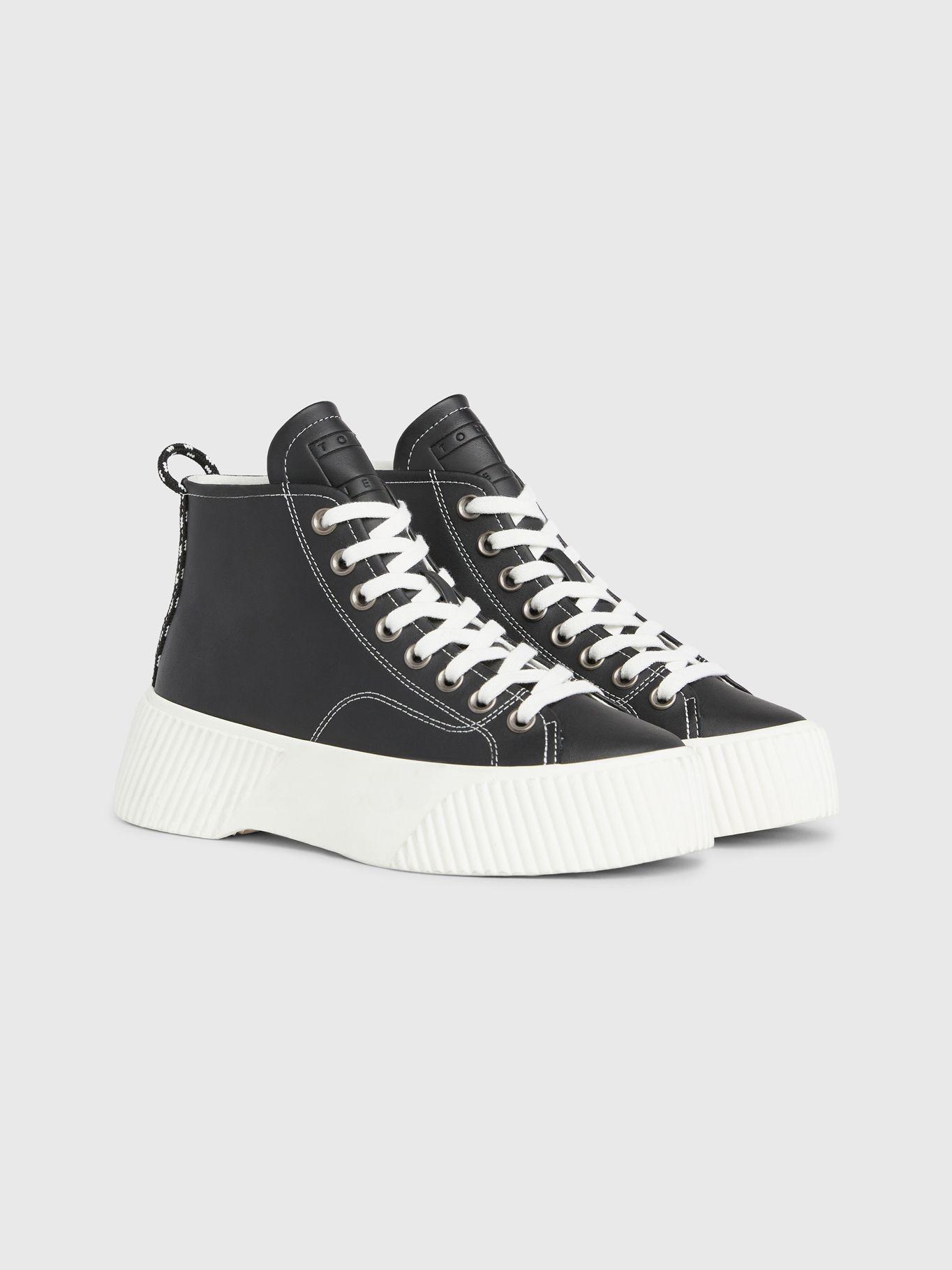 Zapatillas Caña Alta Y Plataforma Negro Tommy Hilfiger-0