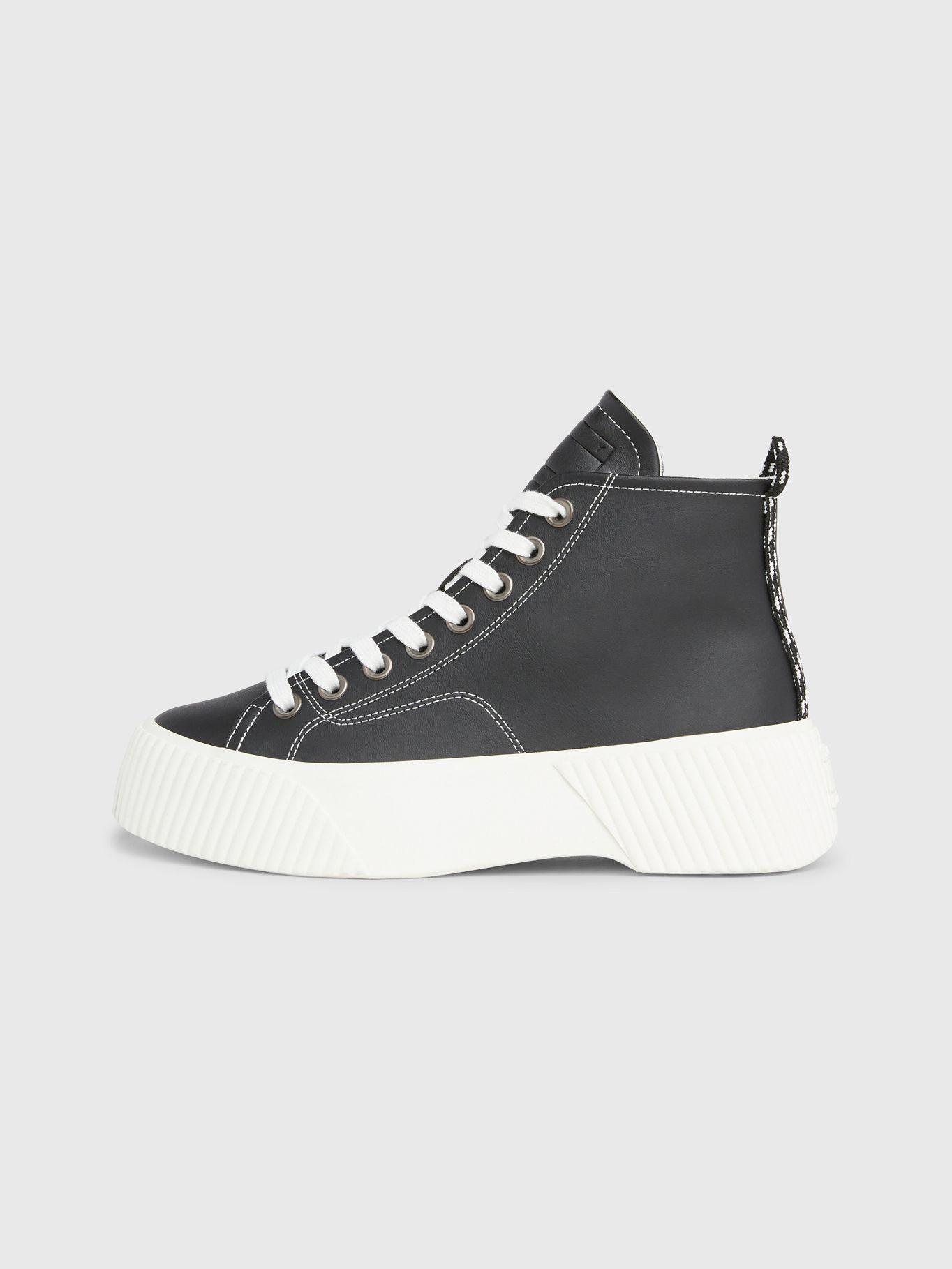 Zapatillas Caña Alta Y Plataforma Negro Tommy Hilfiger-4