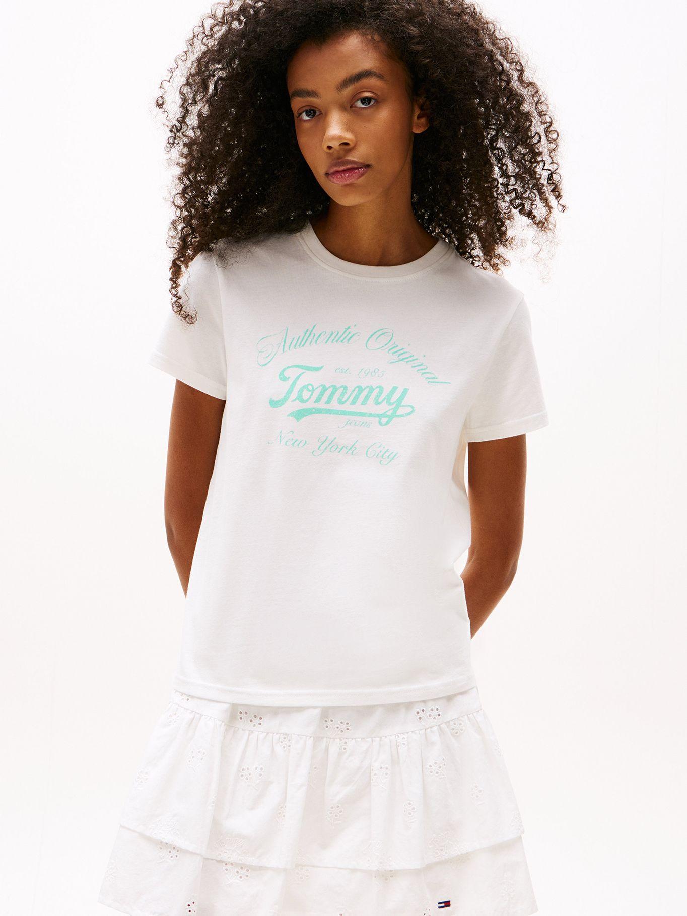 Polera Essential  Corte Regular Blanco YBL Tommy Jeans-0