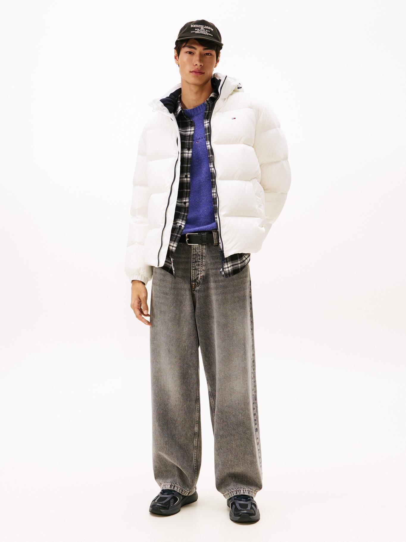 Parka Essential Acolchada Con Gorro Blanco Tommy Jeans-1