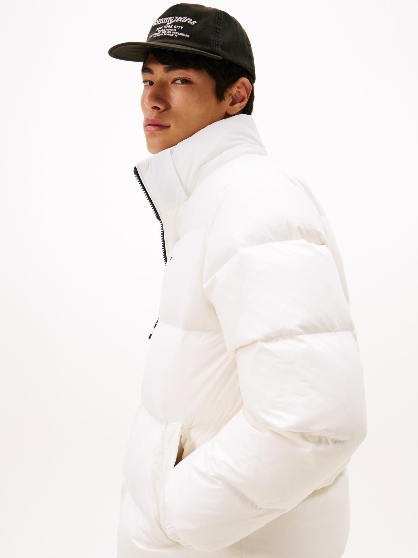 Parka Essential Acolchada Con Gorro Blanco Tommy Jeans-4