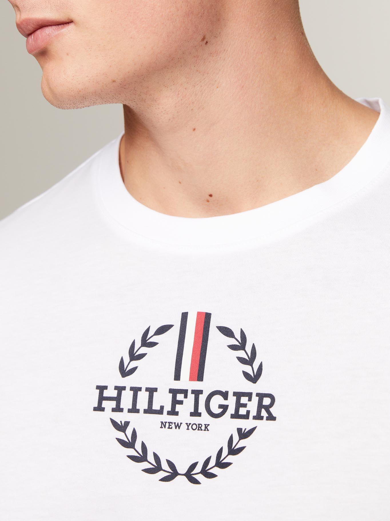 Polera Global Stripe Slim Fit Blanco Tommy Hilfiger-3