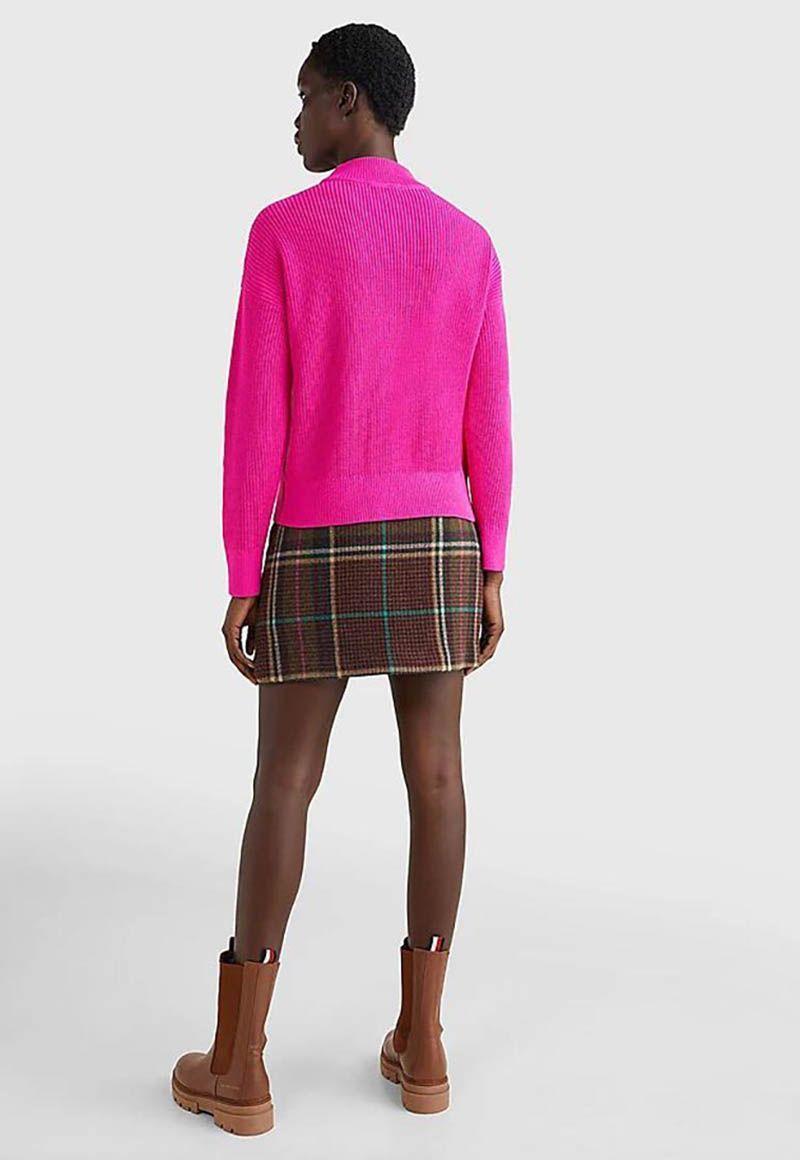 Sweater Cuello Perkins Fucsia Tommy Hilfiger-2