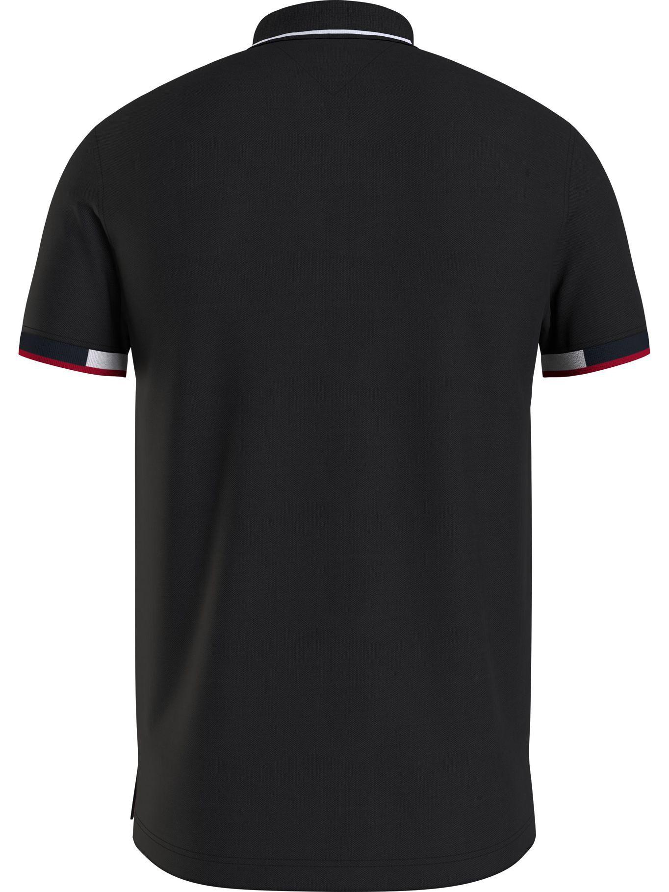 Polo Color Block Slim Fit Negro Tommy Hilfiger-1