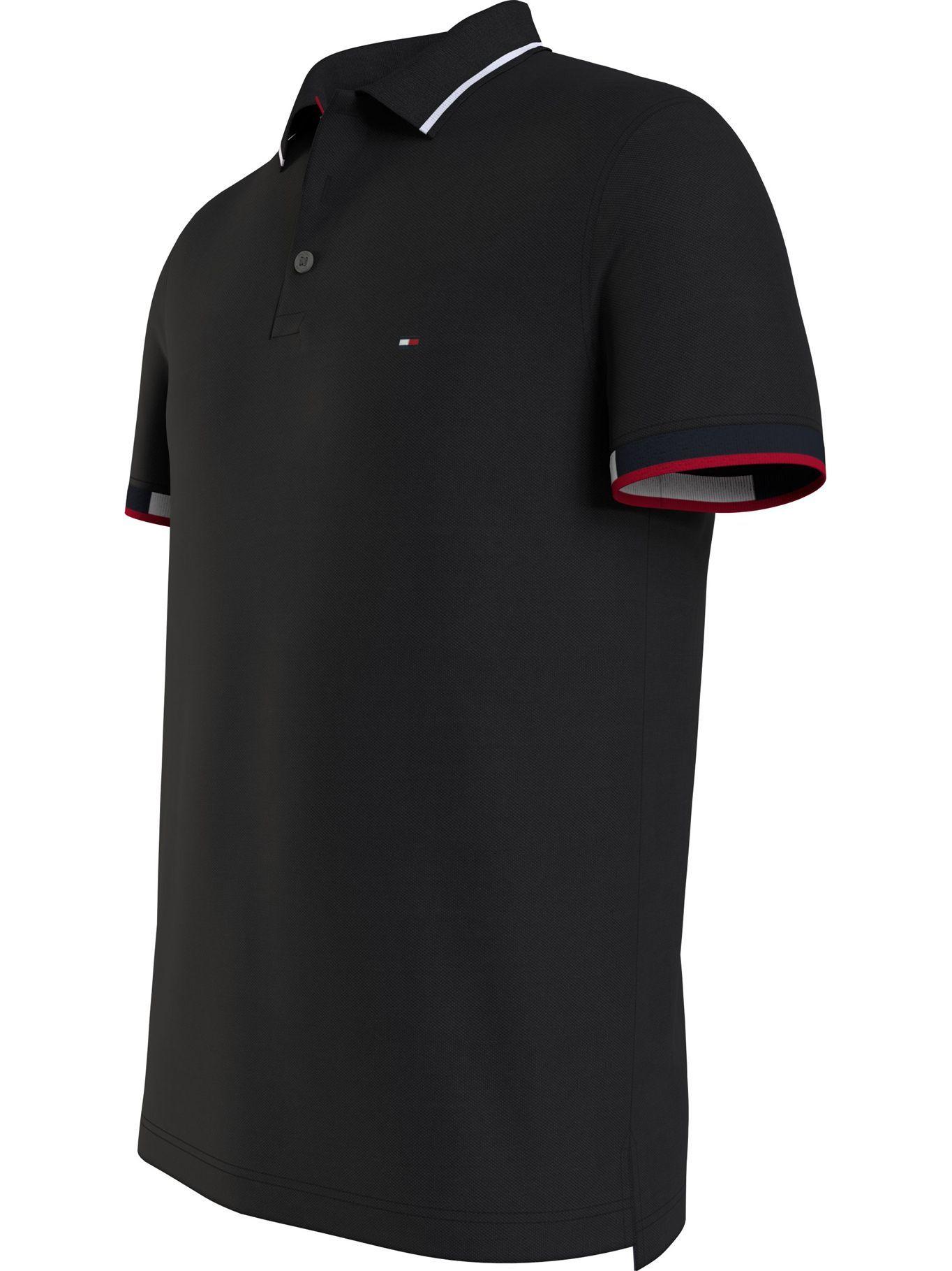 Polo Color Block Slim Fit Negro Tommy Hilfiger-2