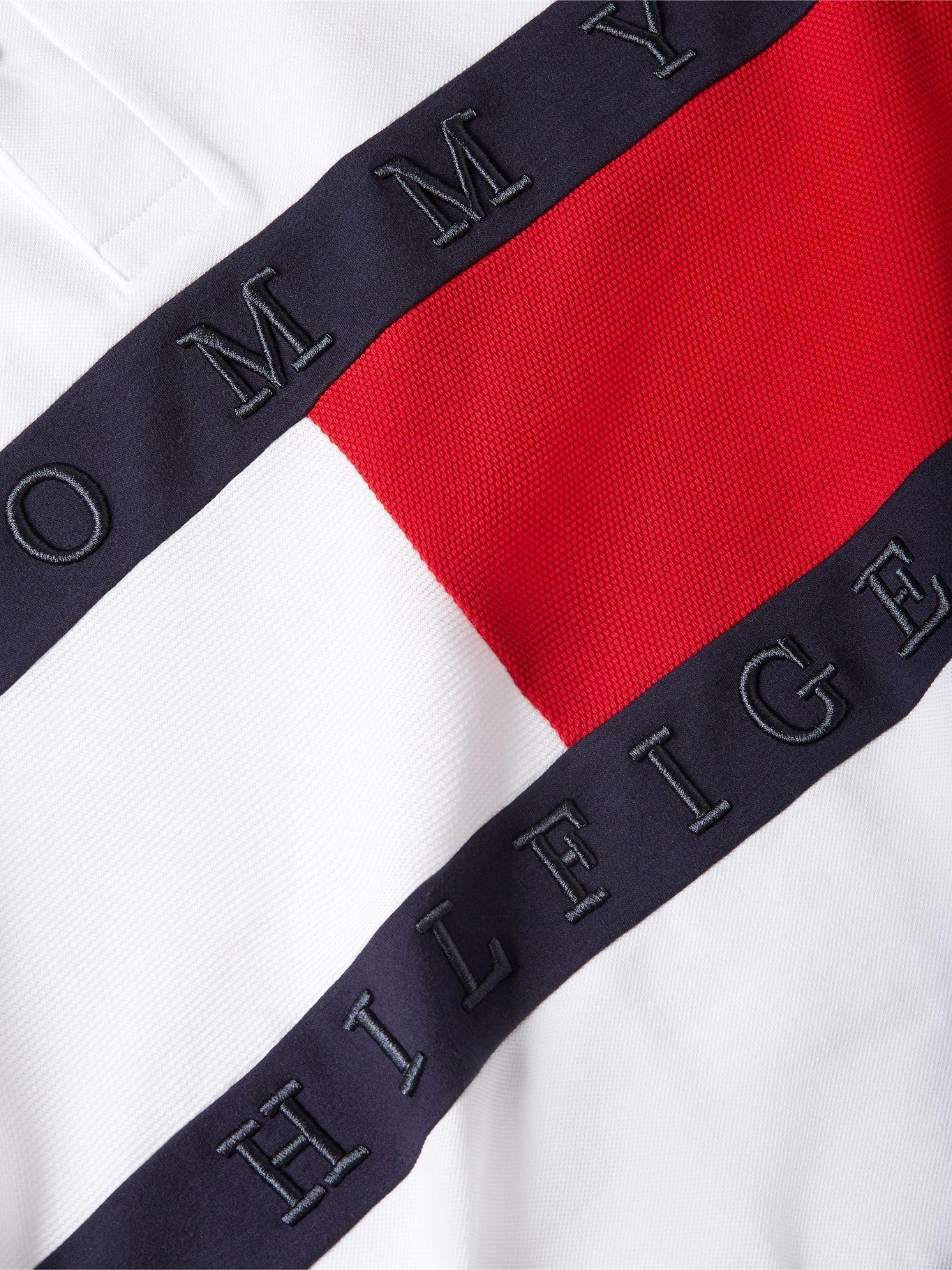 Polo Structure Flag  Blanco Tommy Hilfiger-3