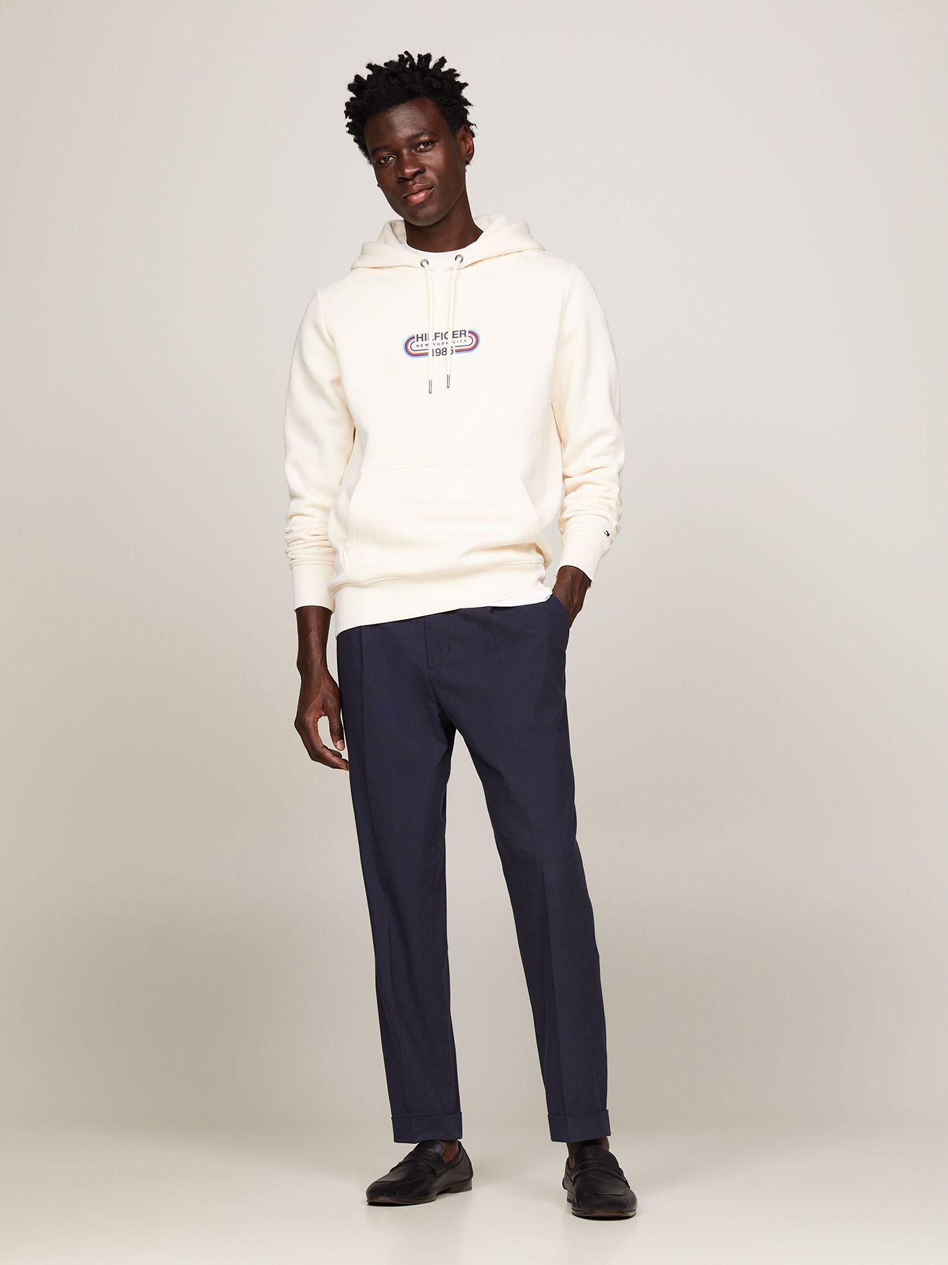 Polerón Hoodie Logo Sport Gráfico Beige Tommy Hilfiger-1