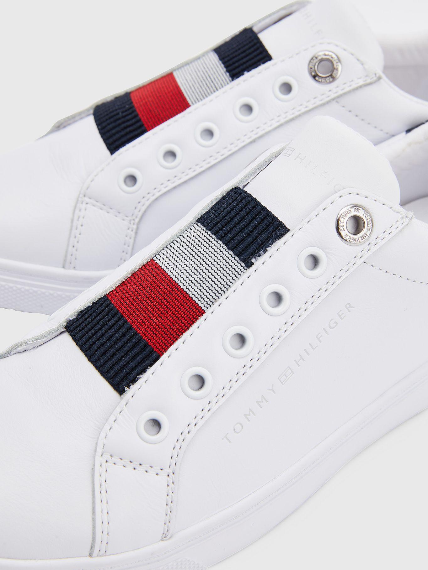 Zapatillas Elastic Slip On Blanco Tommy Hilfiger-1