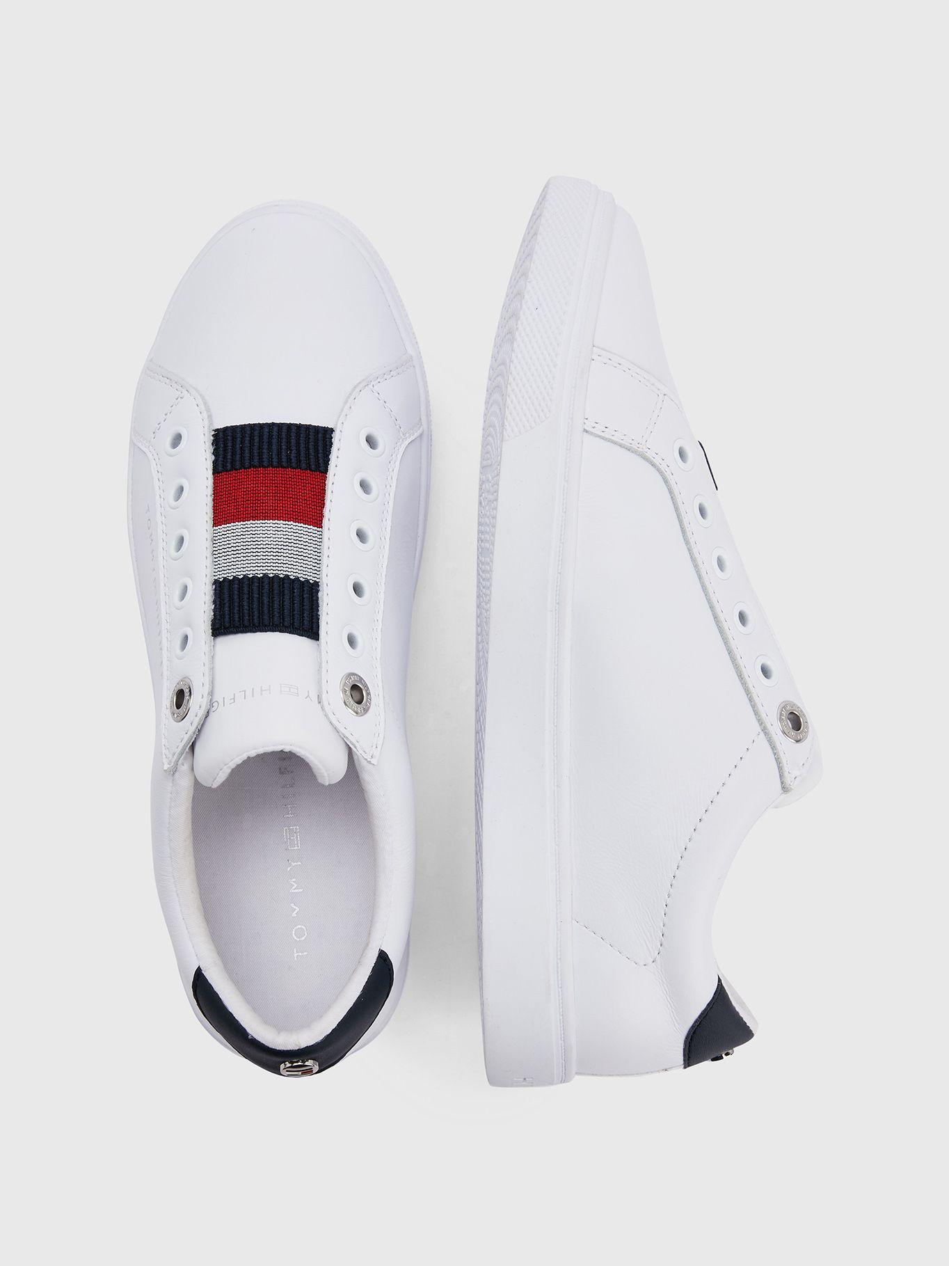 Zapatillas Elastic Slip On Blanco Tommy Hilfiger-4