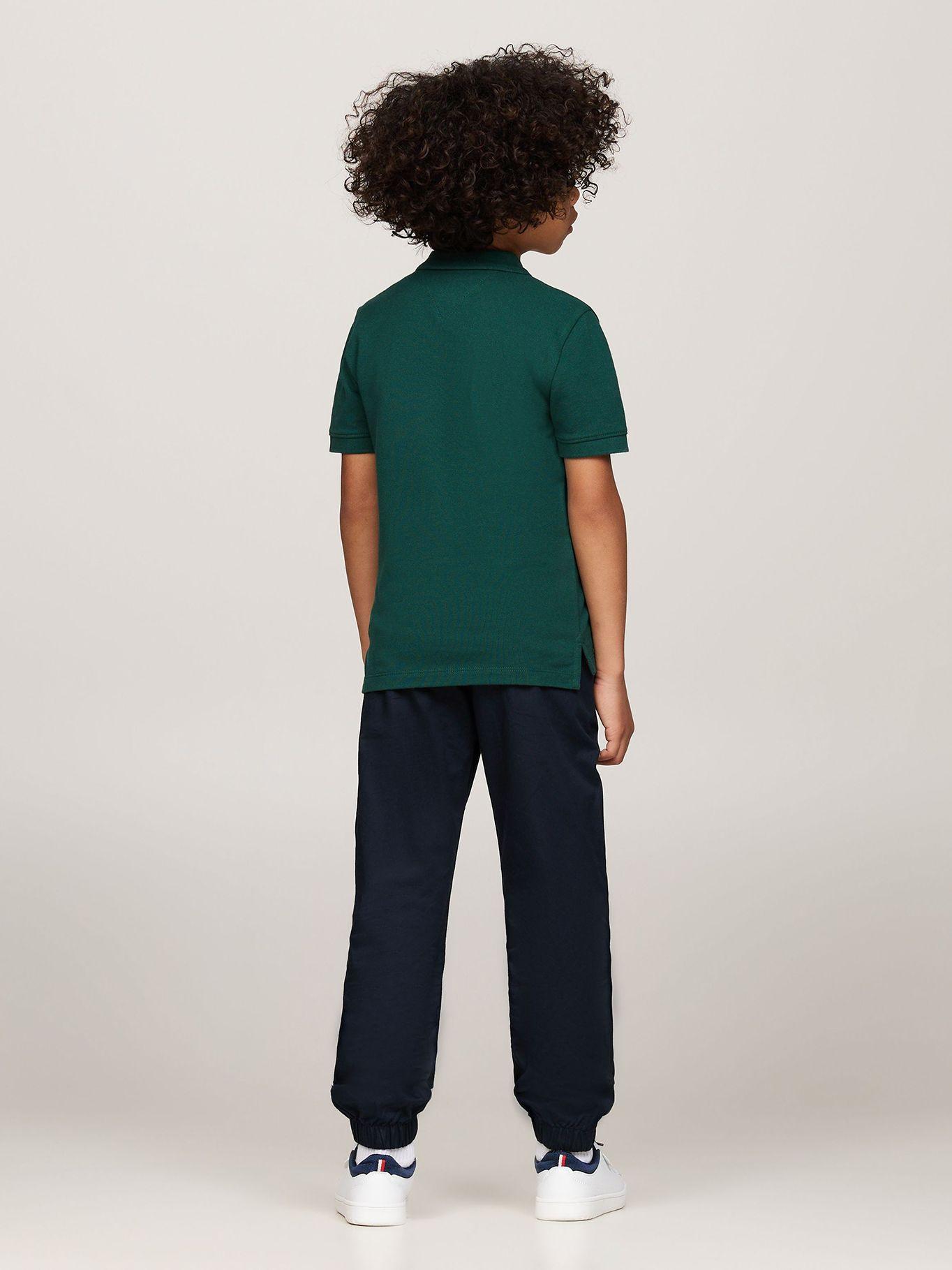 Polo Vertical Flag Logo Verde Tommy Hilfiger-2
