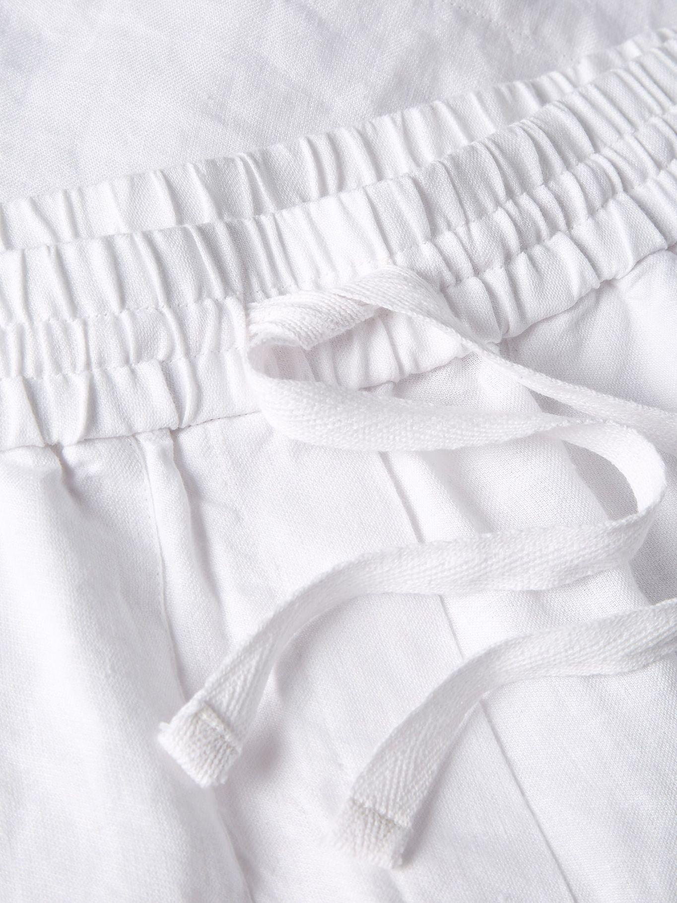 Shorts De Lino Blanco Tommy Hilfiger JN2-4