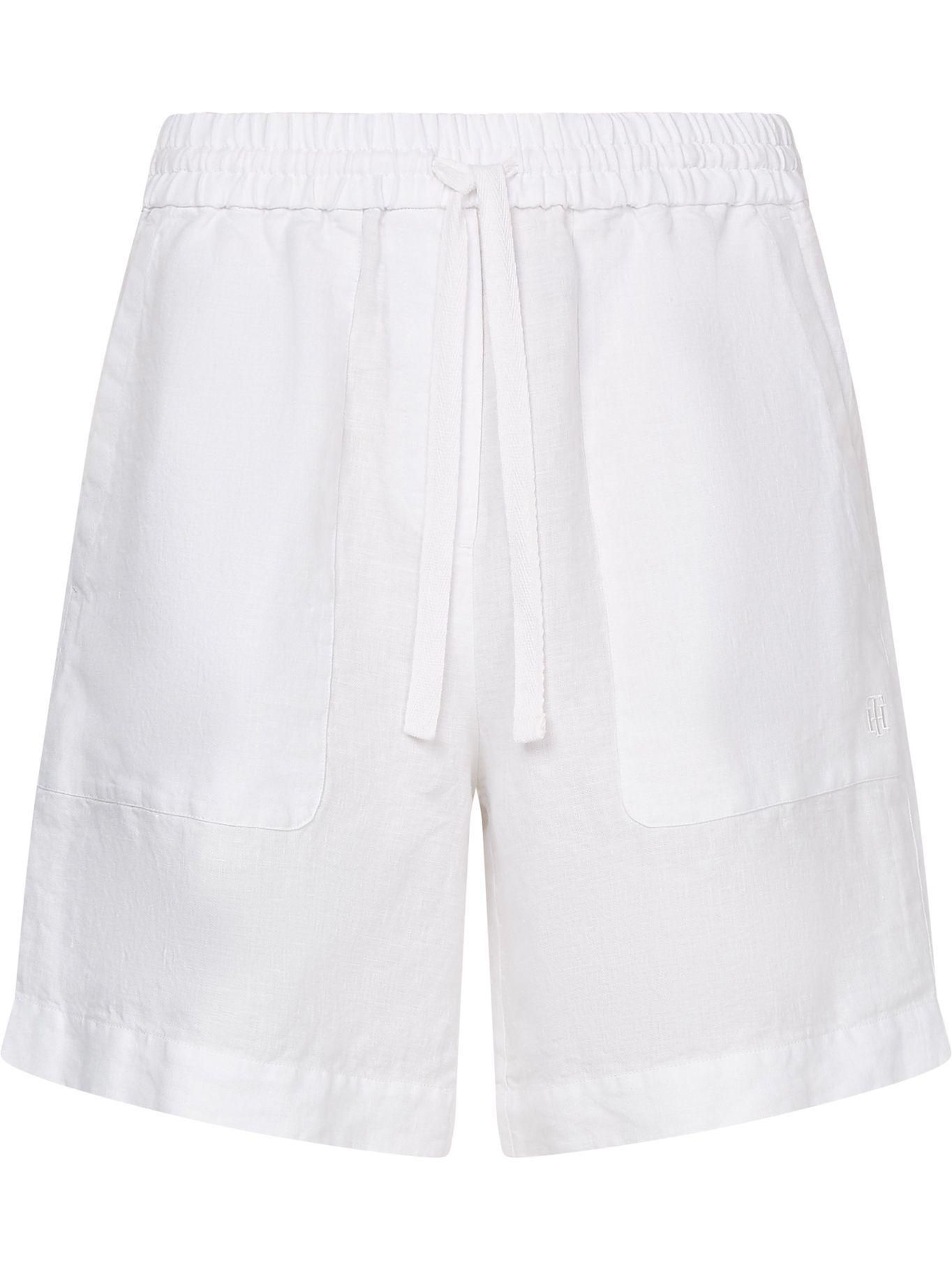Shorts De Lino Blanco Tommy Hilfiger JN2-3