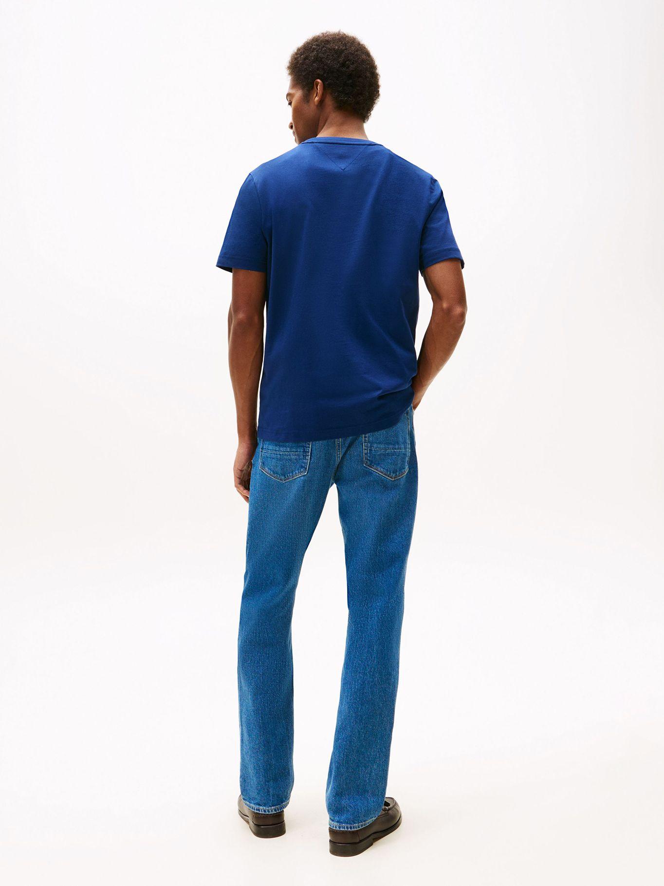 Polera Flock Con Logo Estampado Azul C7G Tommy Hilfiger-2