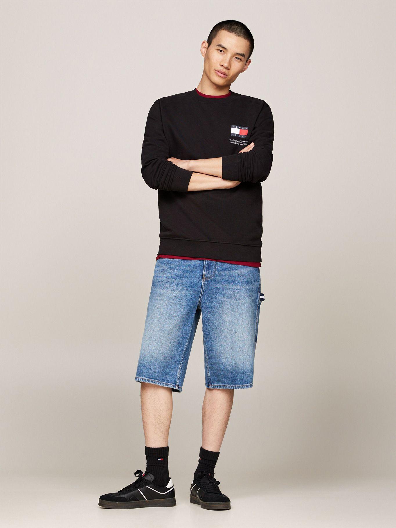 Polerón Con Logo Flag Negro Tommy Jeans-1