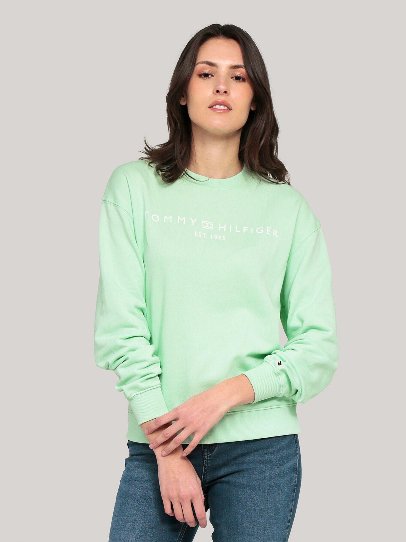 Polerón Modern LXY Logo Verde Tommy Hilfiger-0