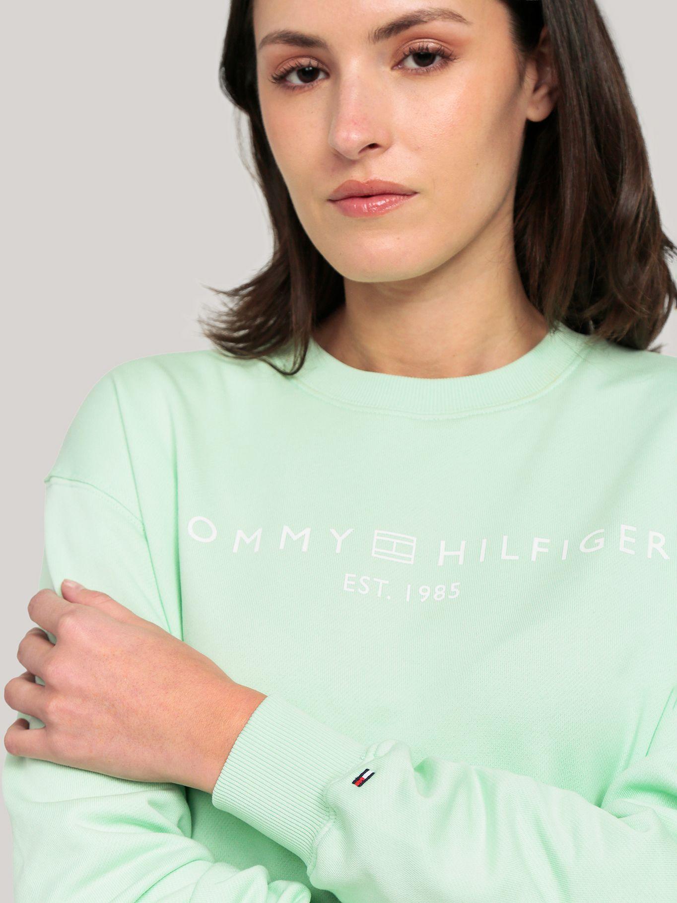 Polerón Modern LXY Logo Verde Tommy Hilfiger-4