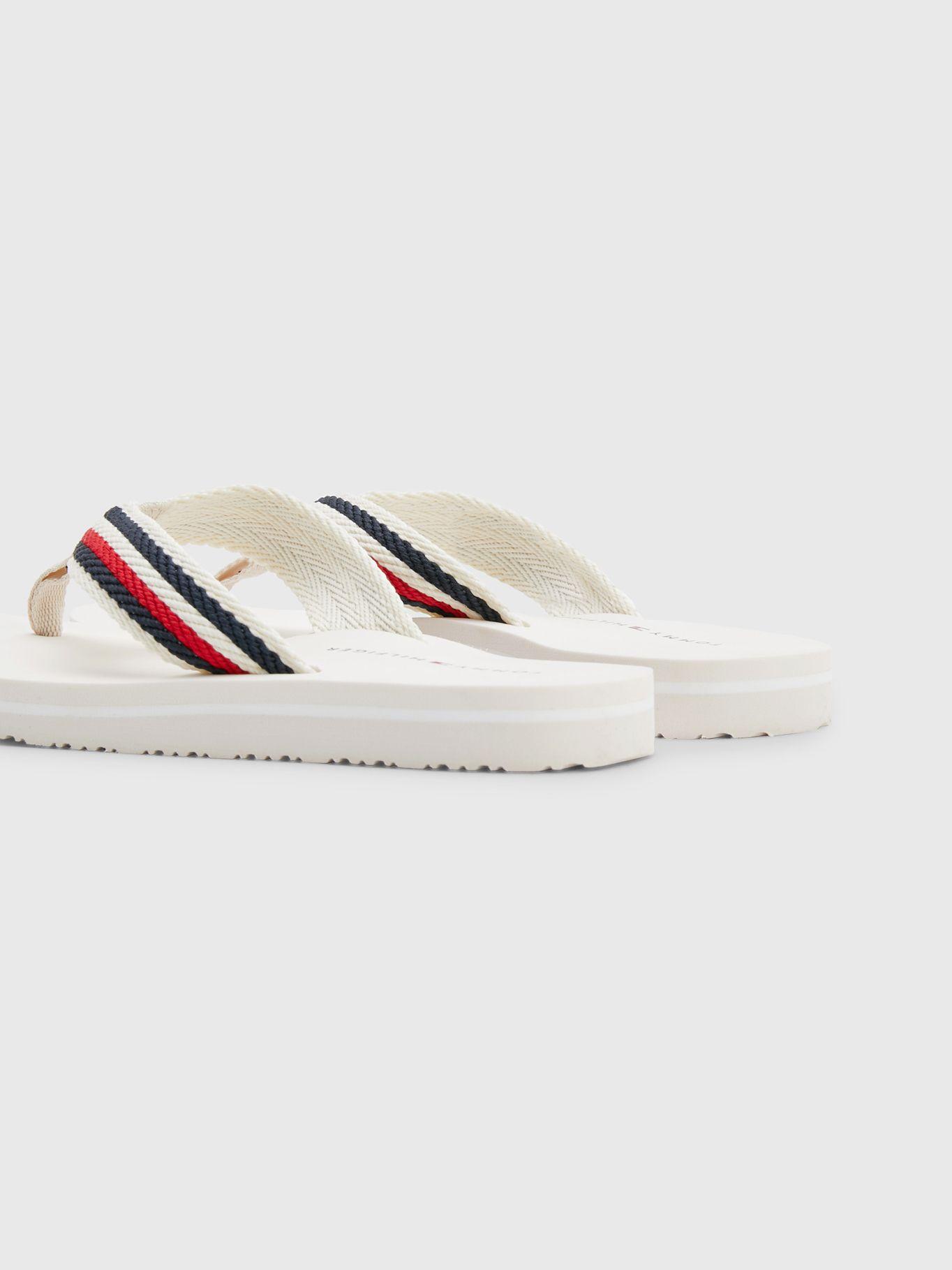 Sandalias Essential Global Stripe Blanco Tommy Hilfiger-1