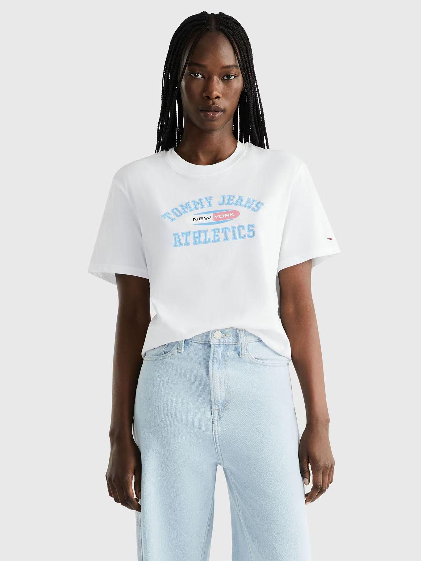 Polera Athletic Logo Blanco Tommy Jeans-0