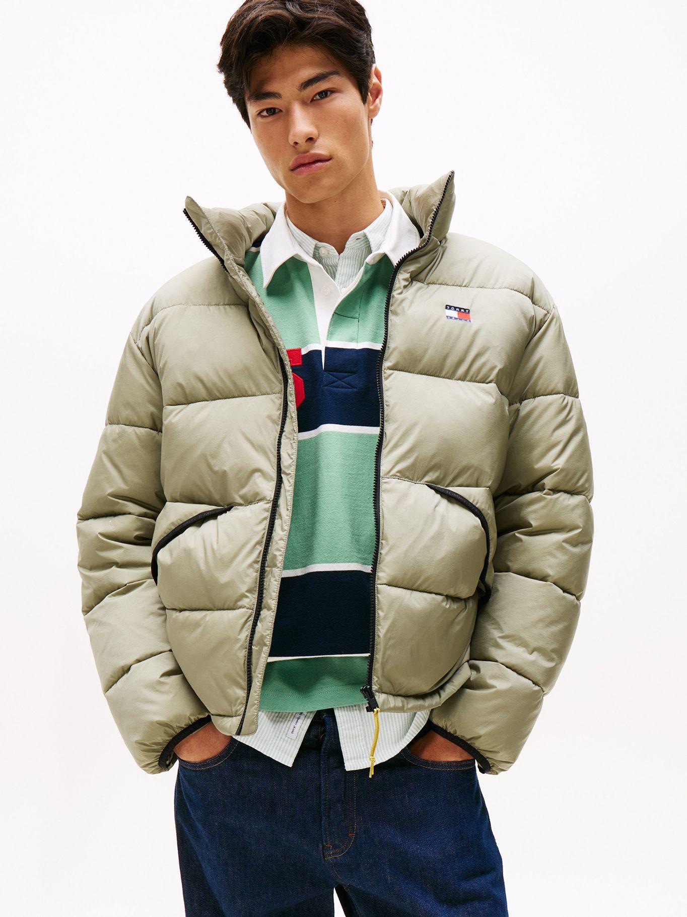 Parka Acolchada Con Efecto Arrugado Verde Tommy Jeans-0