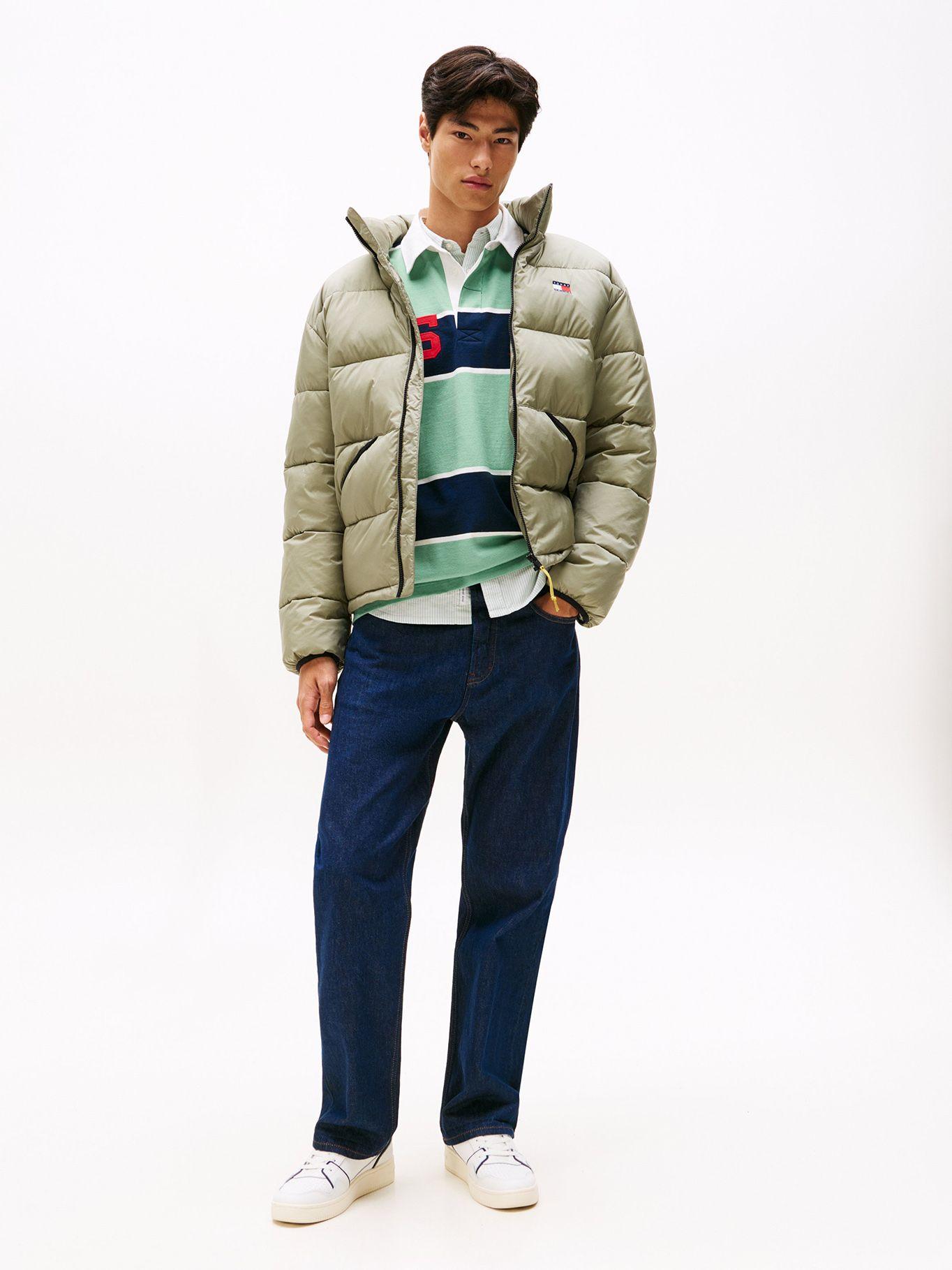 Parka Acolchada Con Efecto Arrugado Verde Tommy Jeans-1