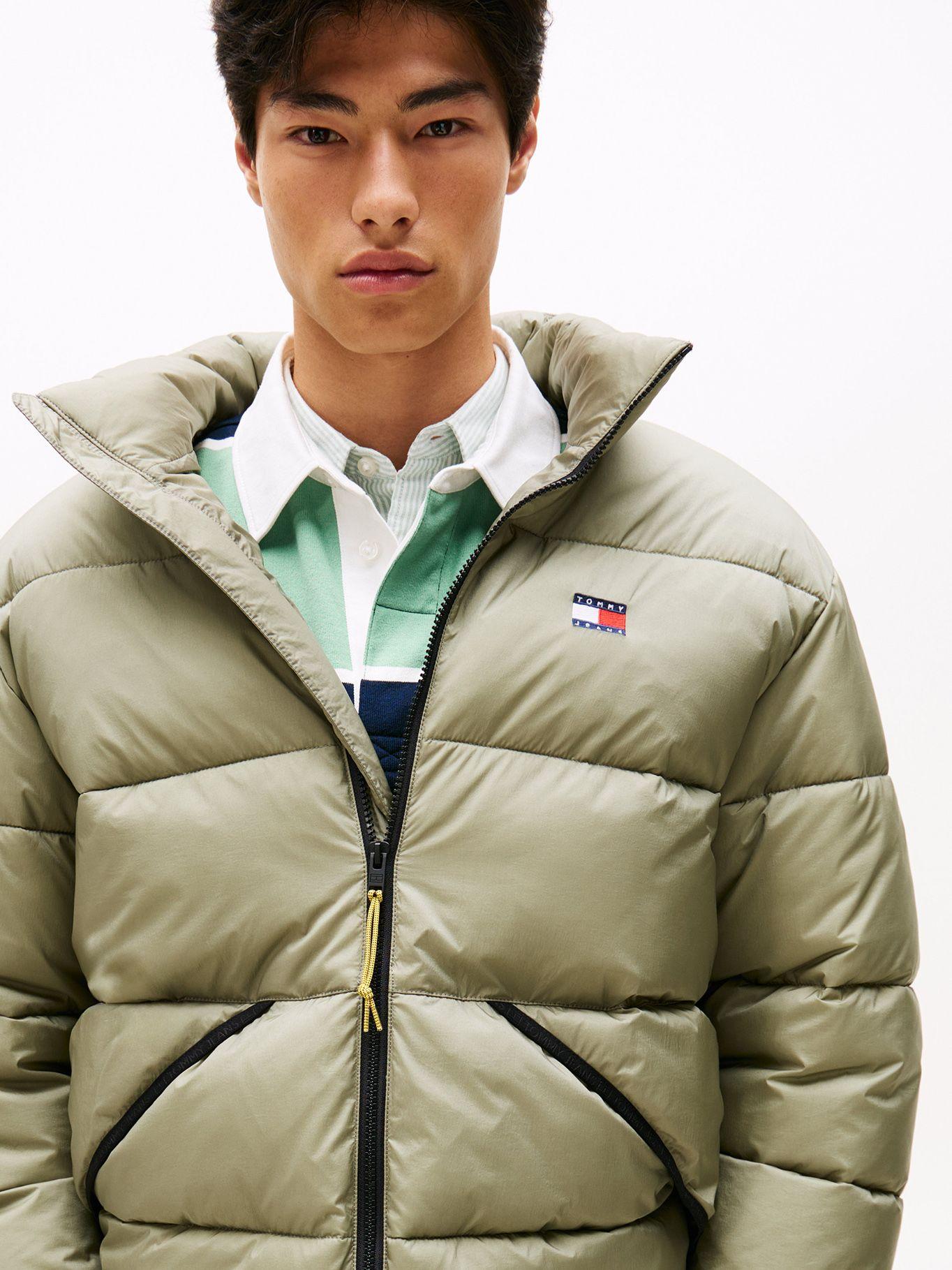 Parka Acolchada Con Efecto Arrugado Verde Tommy Jeans-3
