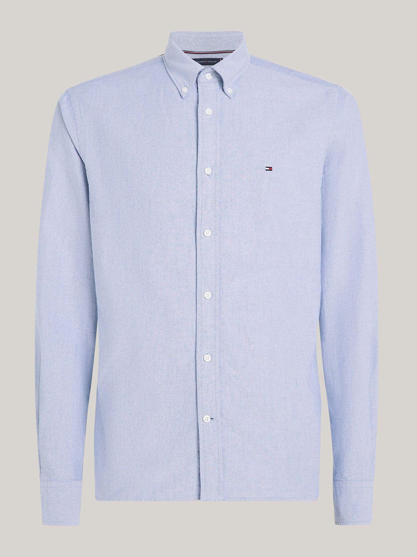 Camisa Oxford Heritage Regular Fit Celeste Tommy Hilfiger-4