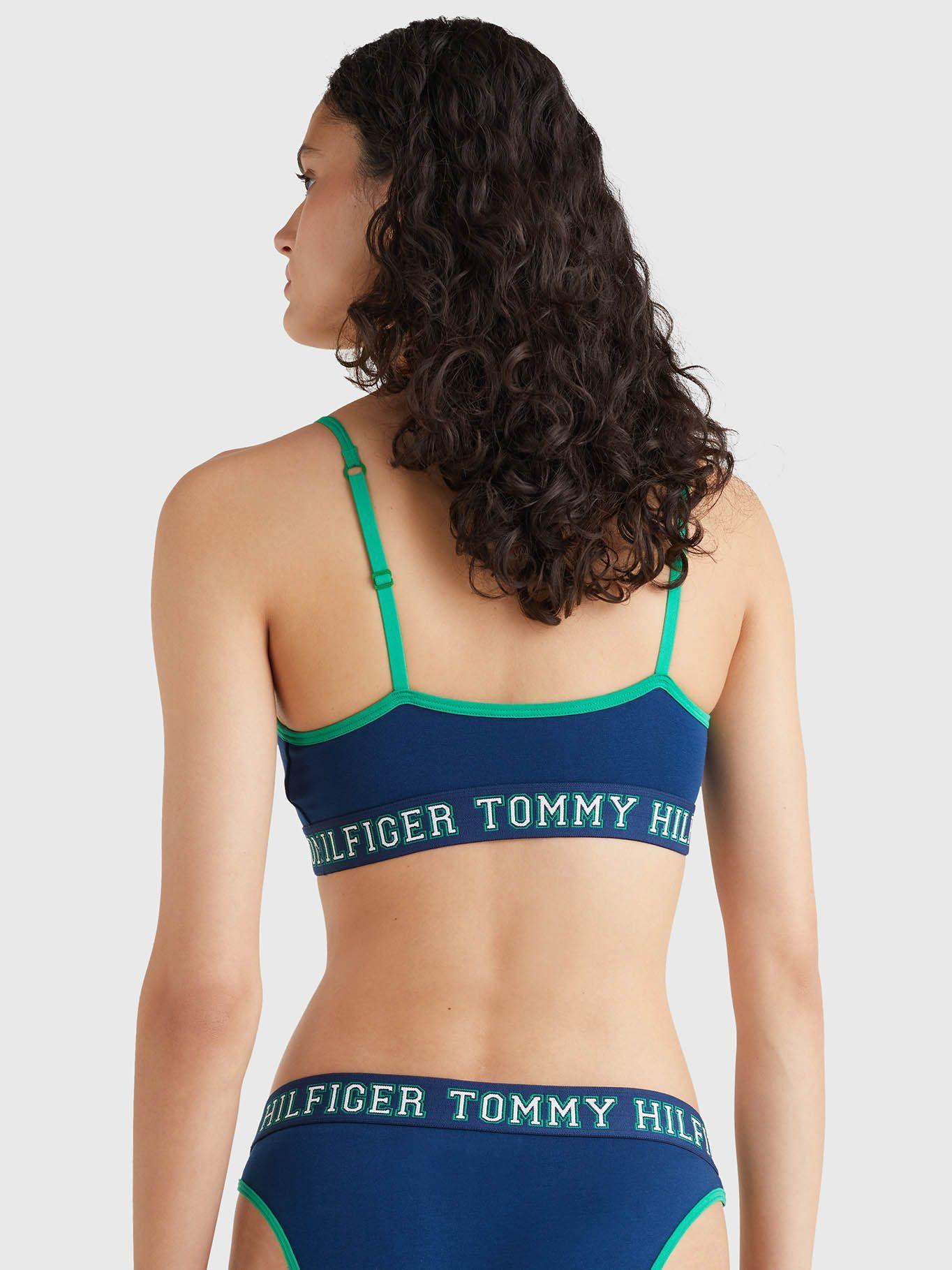 Bralette Clásico Con Logo Azul Tommy Hilfiger-2